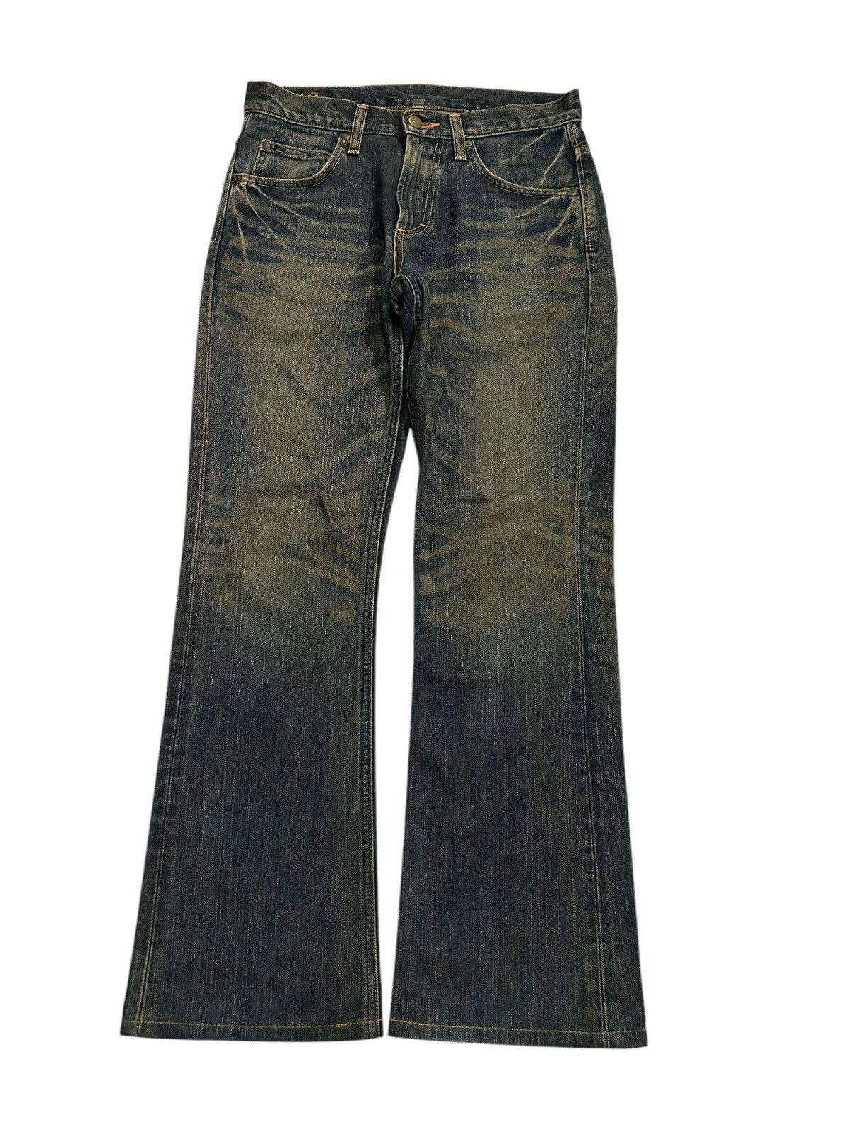 Japanese Brand × Kapital × Vintage Flare Vtg LEE RIDERS Mud Wash Japanese Denim Jeans🎌☠️☠️🎌 Size US 30 / EU 46 - 6 Thumbnail