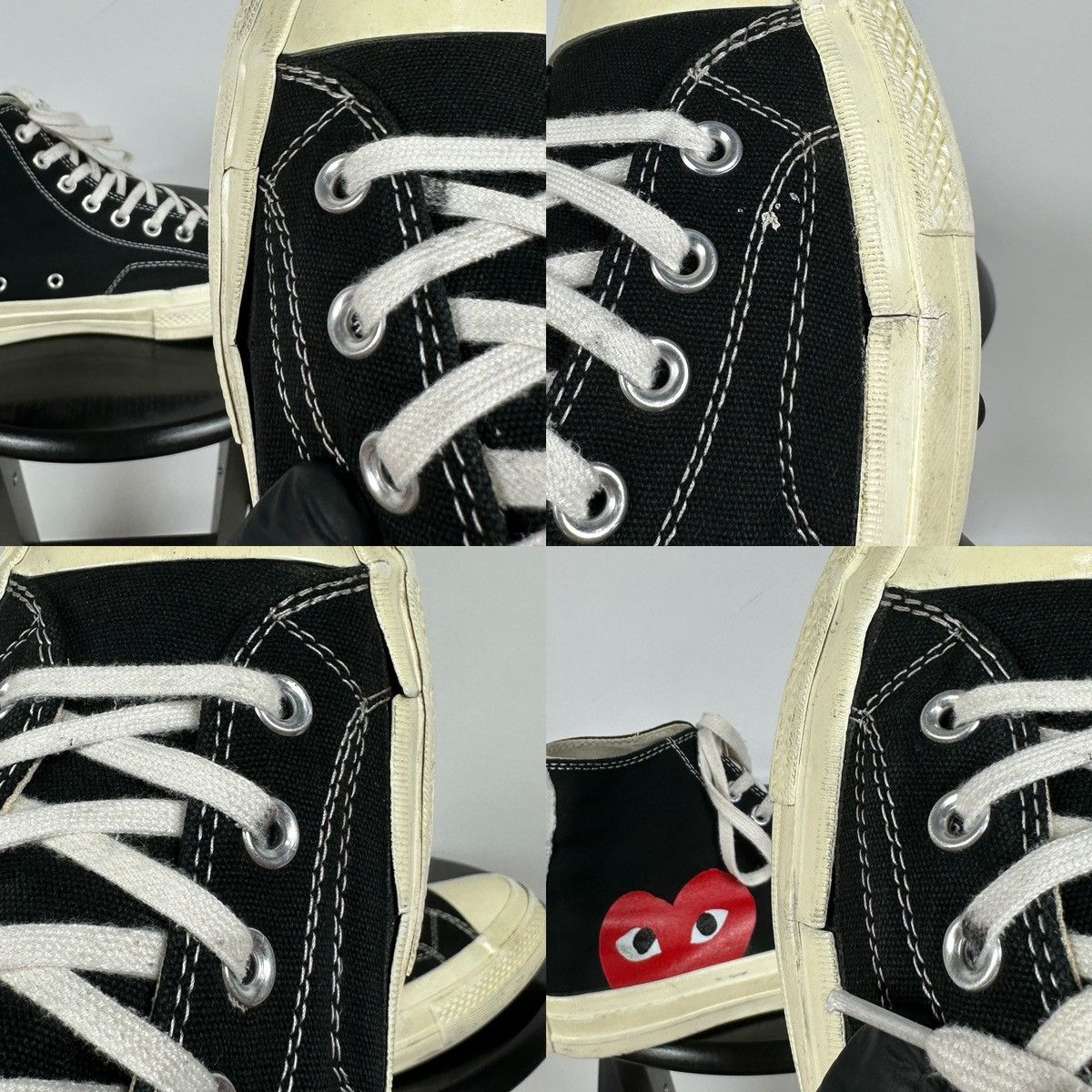 Comme des Garcons Comme Des Garçons x Chuck Taylor Converse All Star Hi Top Size US 10 / EU 43 - 21 Thumbnail