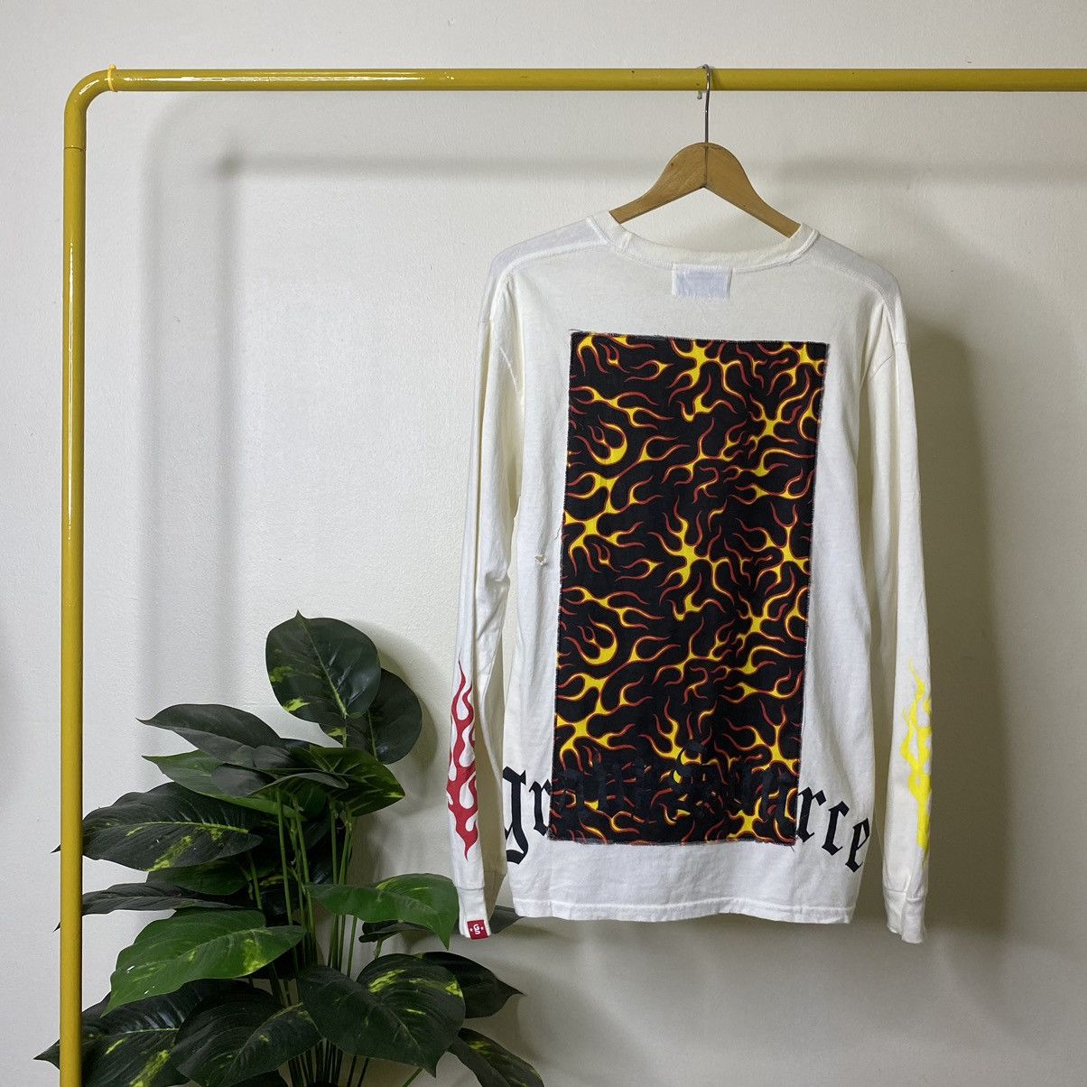 Japanese Brand × West Coast Choppers Gravy Source Crazy Flaming Detailing LS T Shirt Size US M / EU 48-50 / 2 - 1 Thumbnail