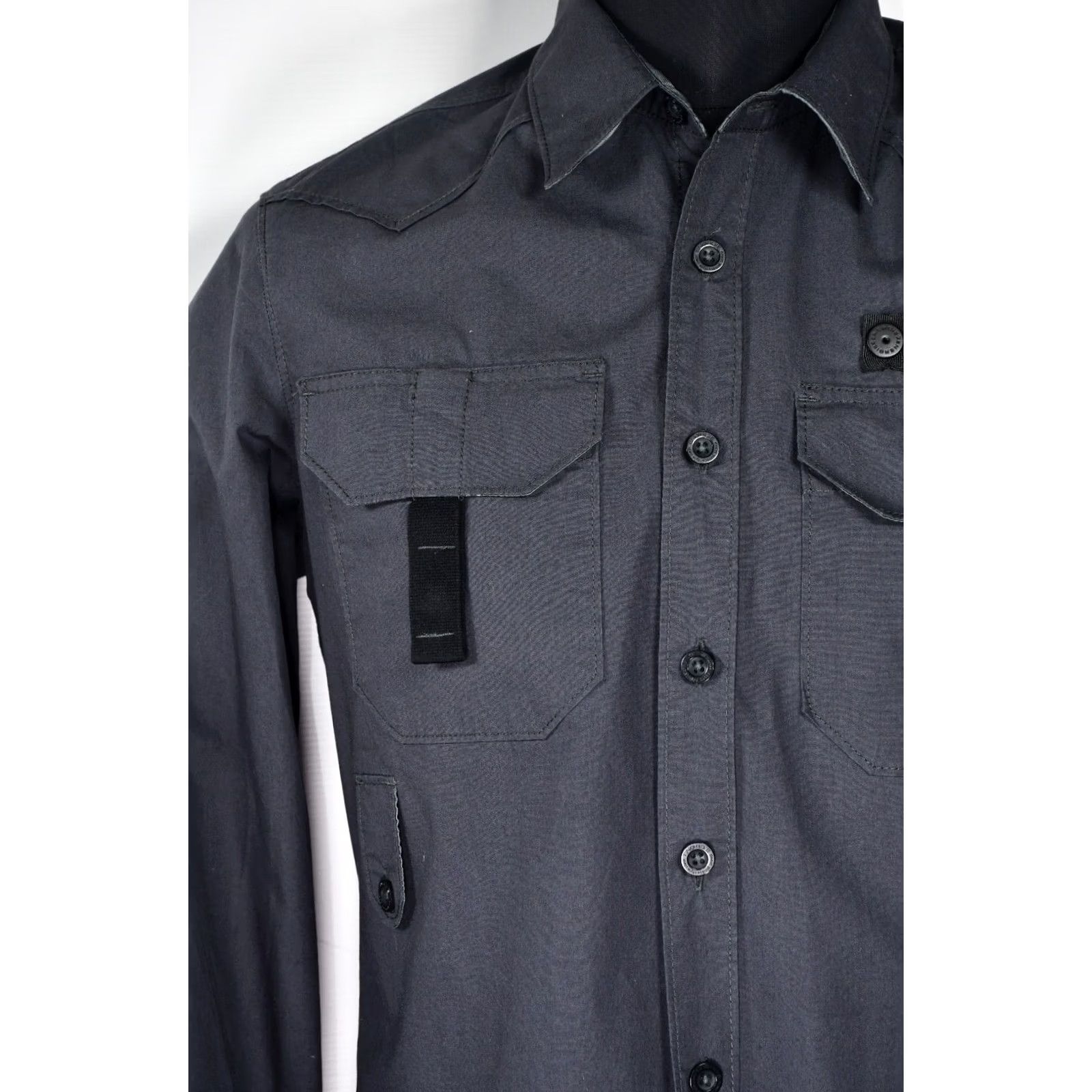 Energie VINTAGE Energie Shirt Mens L Gray Cotton Long Sleeve Button-Up Size US L / EU 52-54 / 3 - 7 Thumbnail