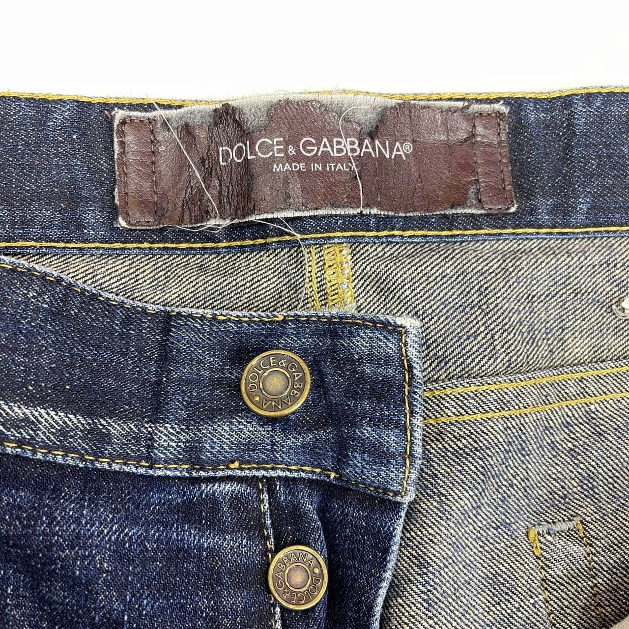 Dolce & Gabbana D&G 14 GOLD Made In Italy Denim Jeans #1103/AM Size US 34 / EU 50 - 11 Thumbnail