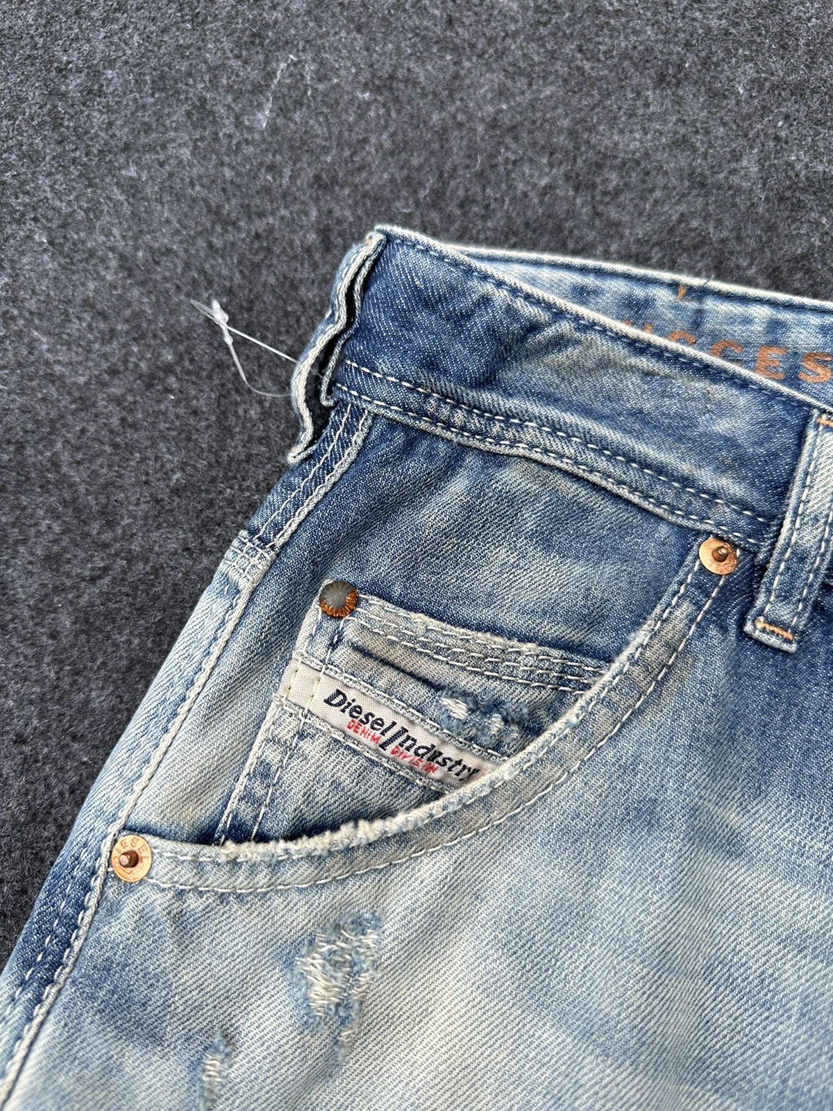Beauty Beast × Diesel Diesel Italy Krooley Acid Design Regular Slim Denim D38 Size US 30 / EU 46 - 10 Thumbnail