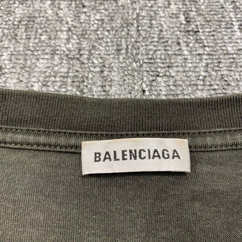 Balenciaga Balenciaga Dark green embroidered logo short-sleeve Size US XL / EU 56 / 4 - 4 Thumbnail