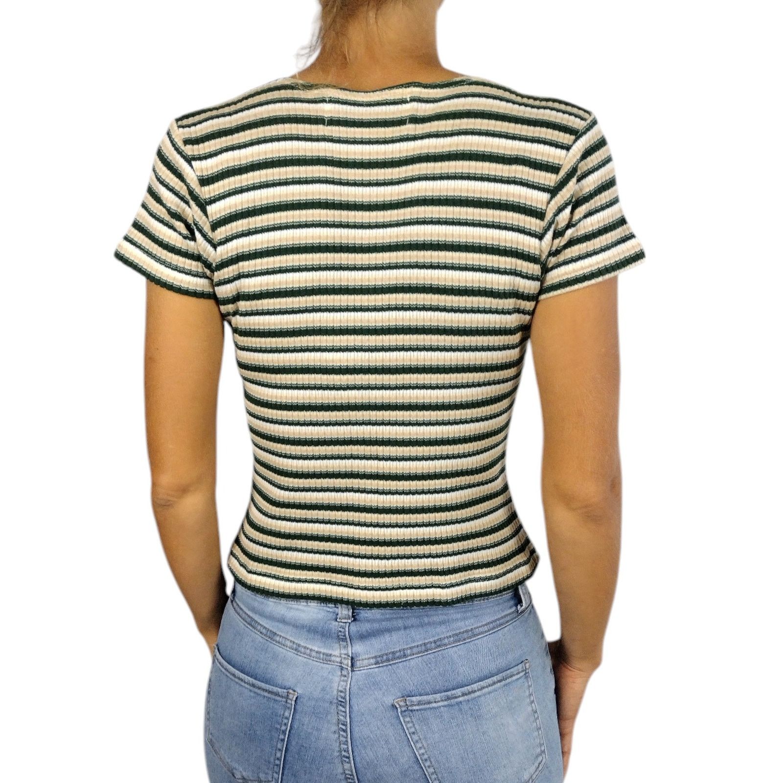 Vintage Vintage Y2K Striped Tiny Tee Size XS / US 0-2 / IT 36-38 - 8 Thumbnail