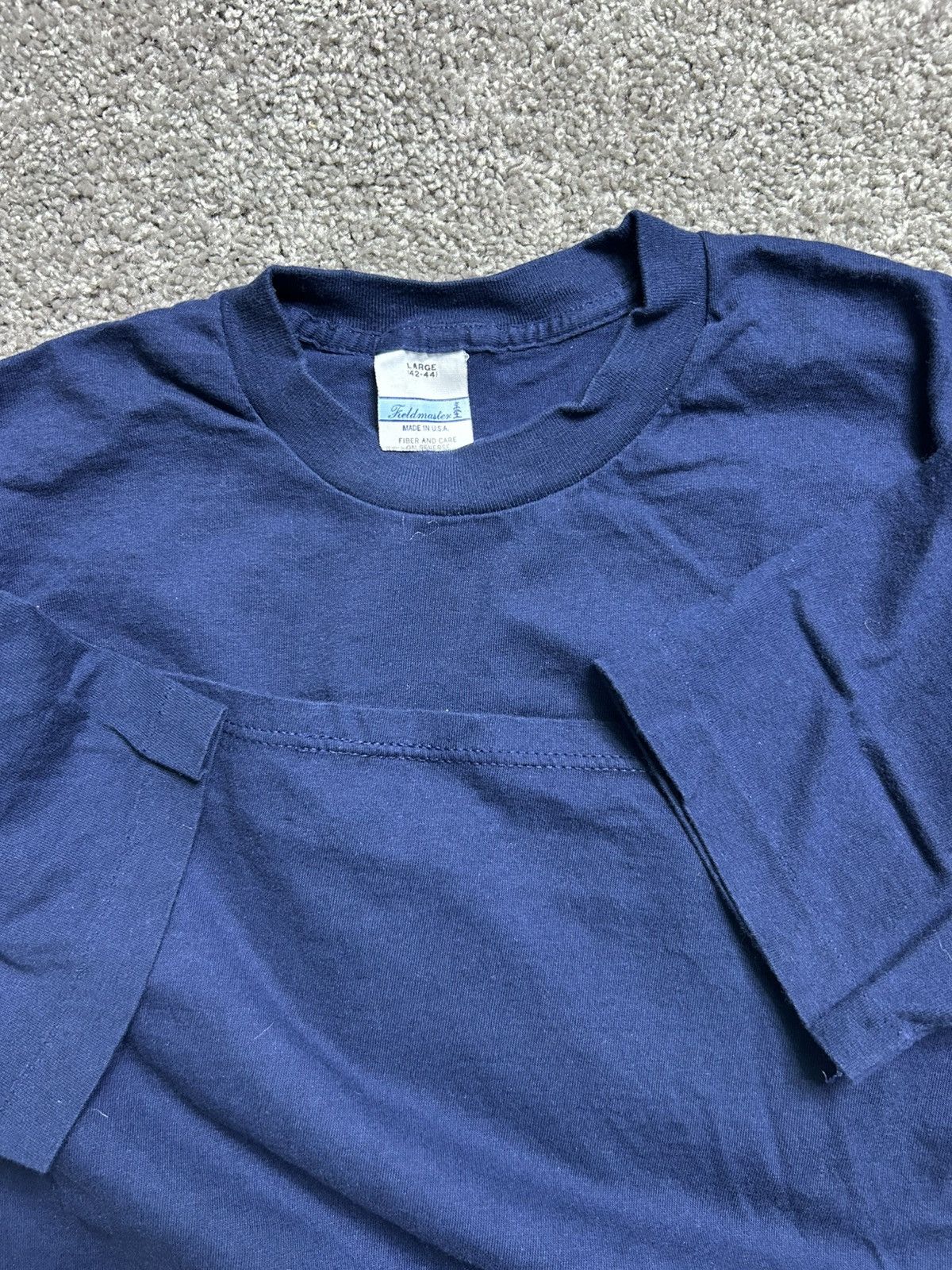 Vintage Vintage 70s/80s Sears Fieldmaster Blank Pocket Tee USA Size US L / EU 52-54 / 3 - 5 Thumbnail