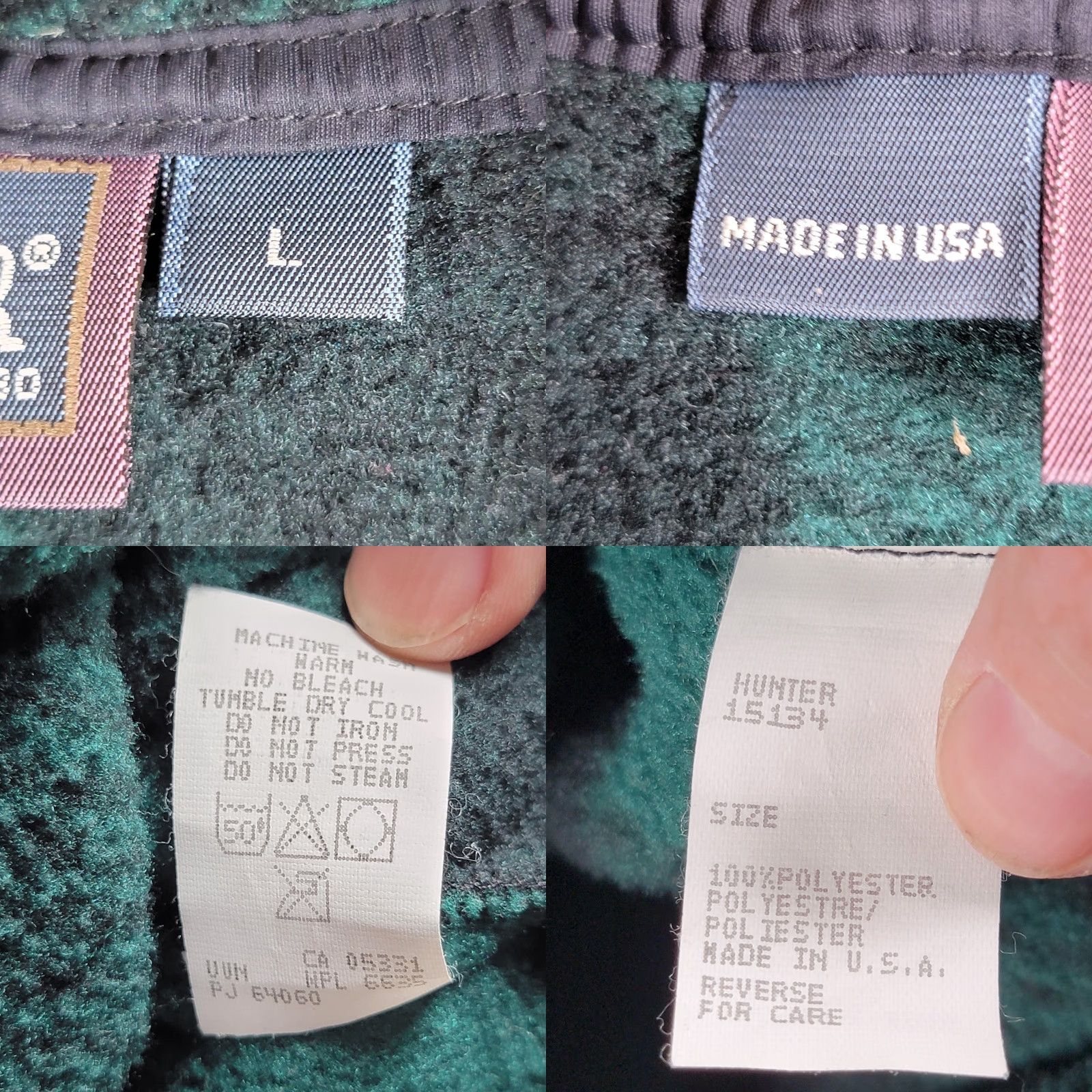 Architect VINTAGE Architect Sweatshirt Shirt Large Mens Green Black Checkered 90s Wool Rich 1/4 Zip Pockets Fleece Size US L / EU 52-54 / 3 - 10 Thumbnail