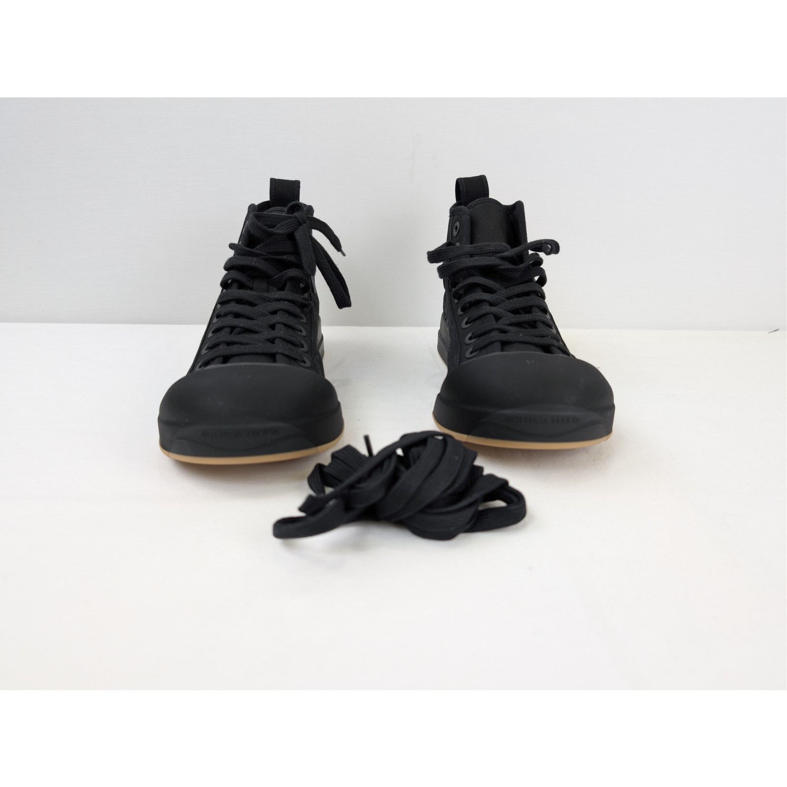 Bottega Veneta o1rshd1 Canvas Vulcan Sneaker in Black Size US 9 / EU 42 - 8 Thumbnail