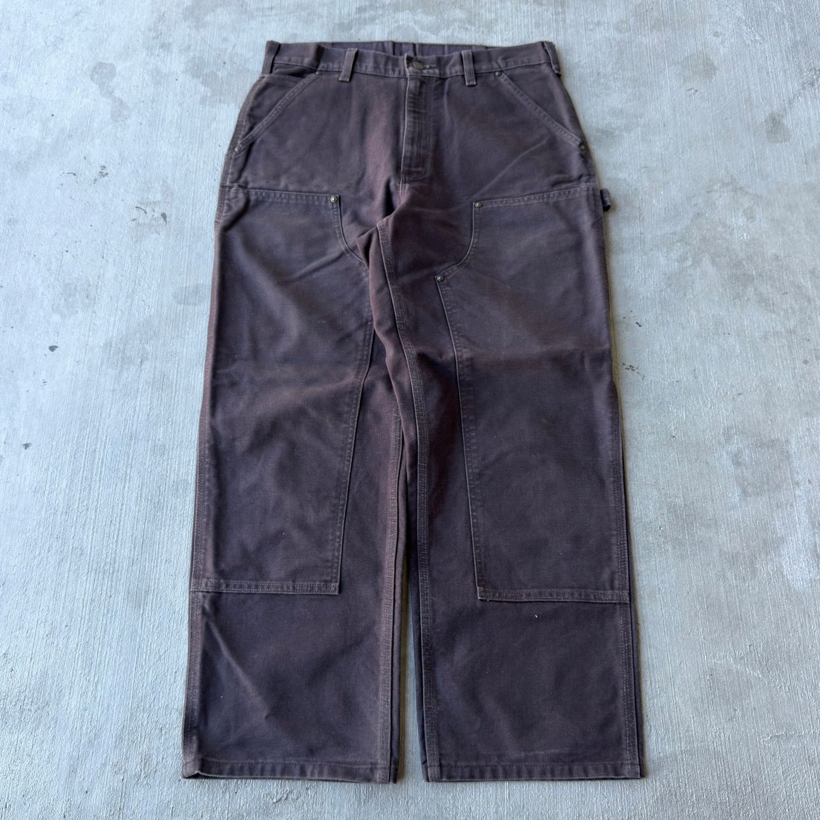 Carhartt brown double knee work wear carpenter pants