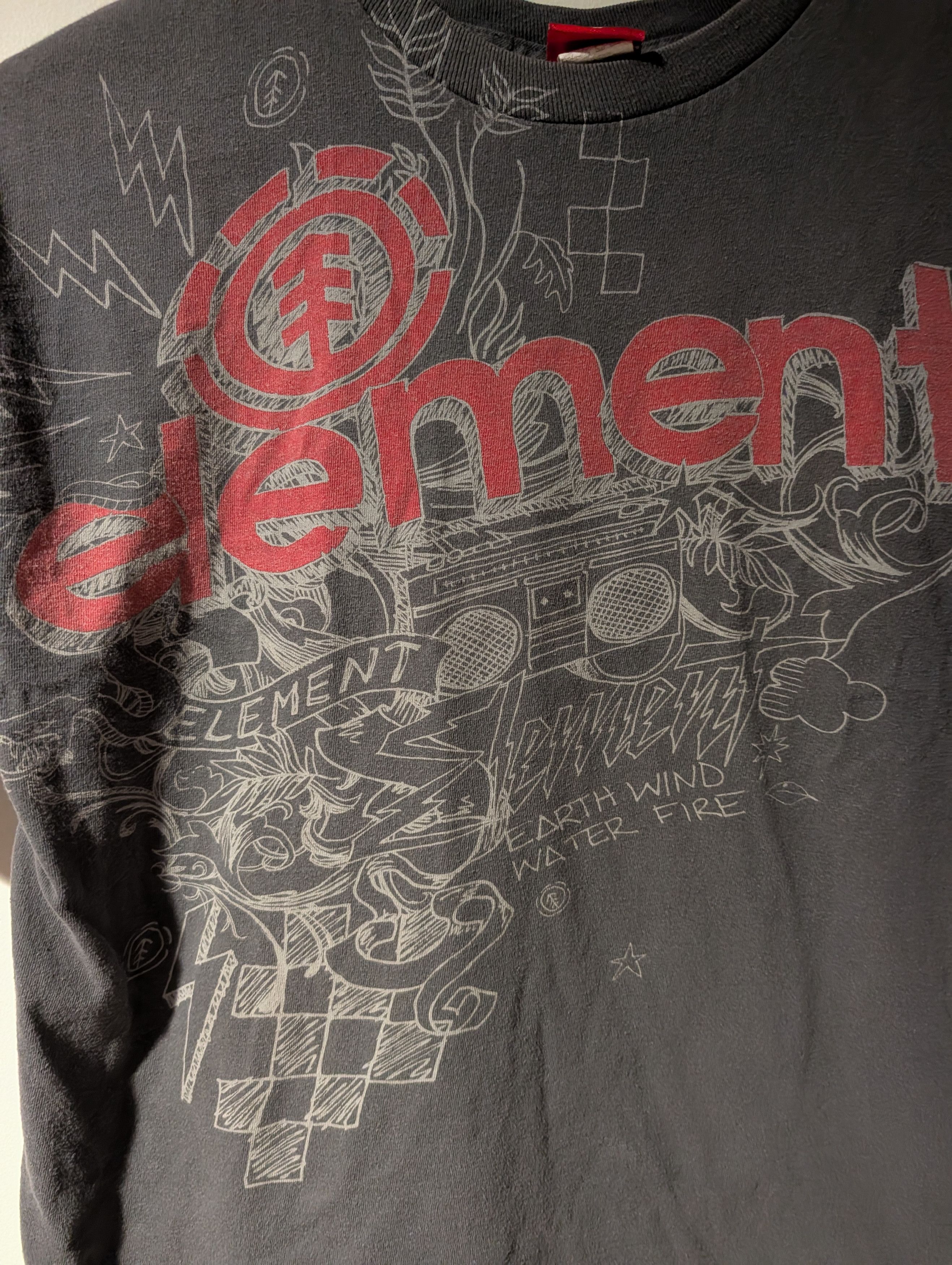 Element VTG Element Skateboards T-Shirt Spellout Boombox Y2K Skater Size US M / EU 48-50 / 2 - 2 Thumbnail