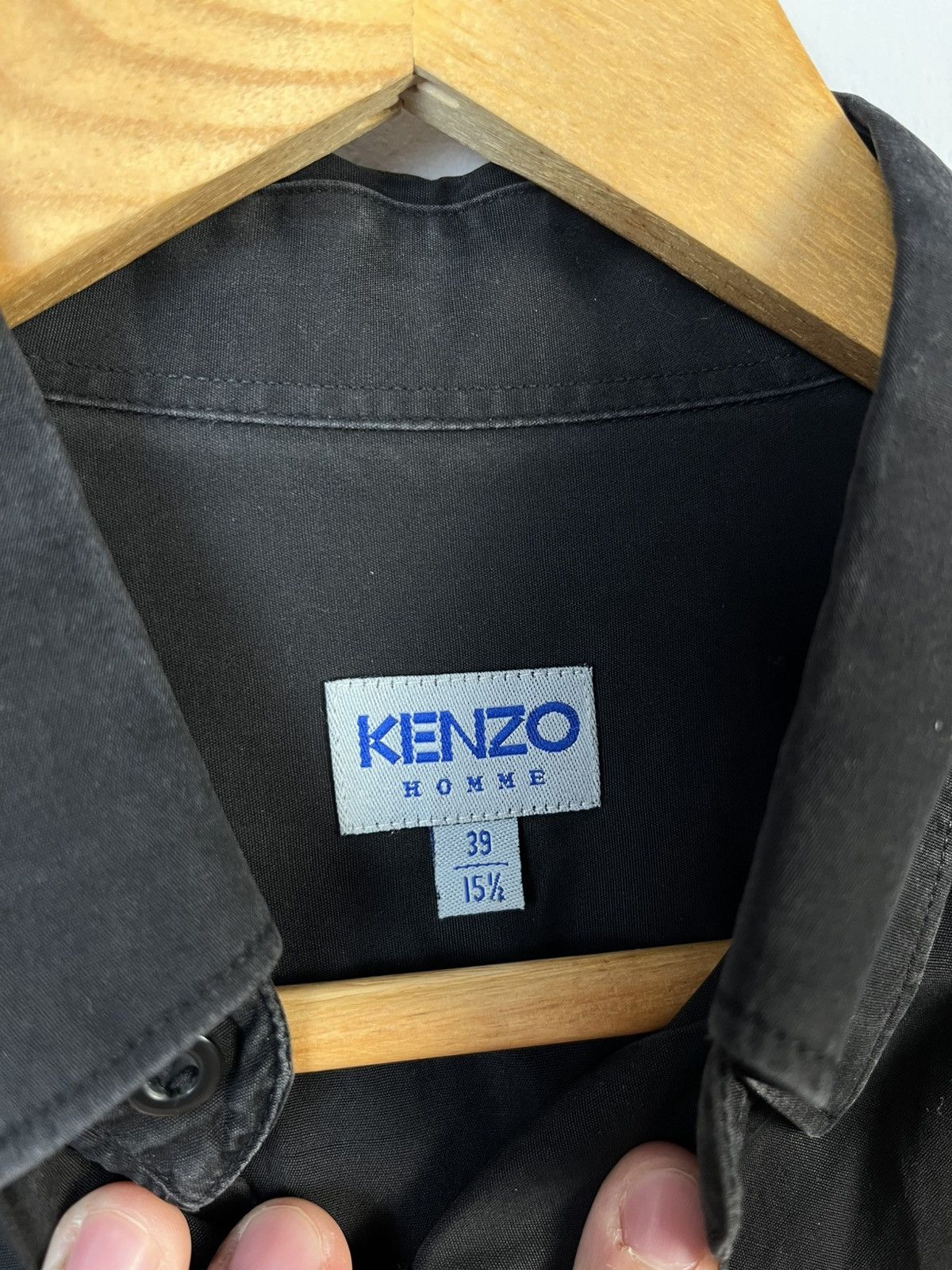 Kenzo × Vintage Kenzo Homme Vintage Classic Cotton Long Sleeve Shirt Size US L / EU 52-54 / 3 - 7 Thumbnail