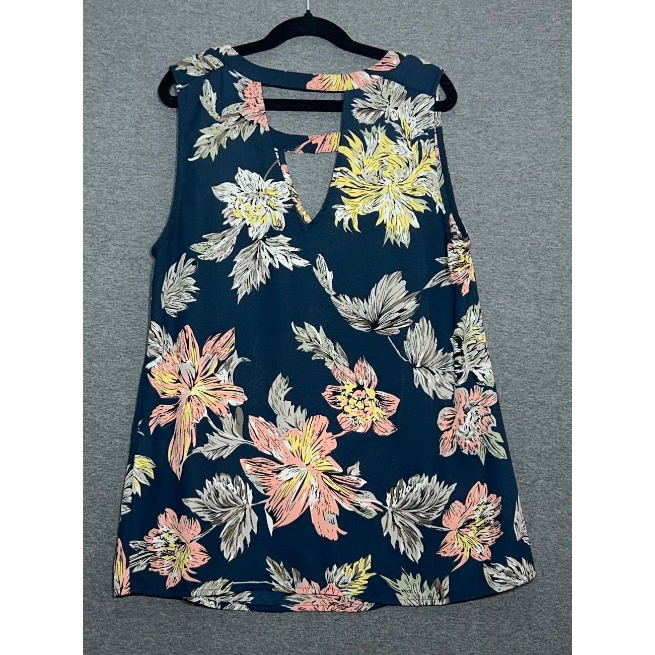 Other Collective Concepts | Floral Sleeveless Blouse | Small Size S / US 4 / IT 40 - 1 Thumbnail