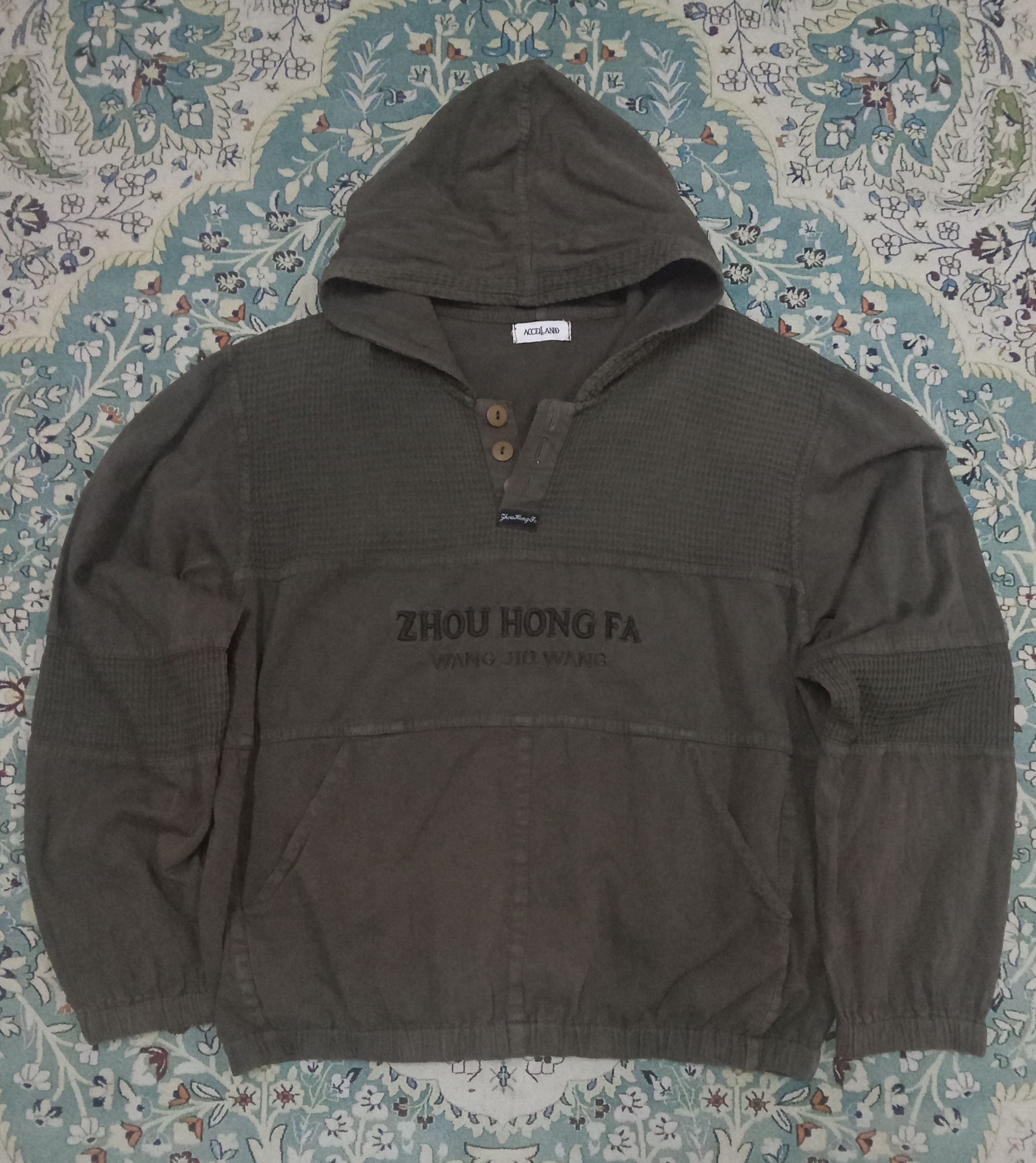 Vintage Accel Lando - Zhou Hong Fa Wang Jiu Wang Rare Hoodie Shirt Size US M / EU 48-50 / 2 - 1 Thumbnail