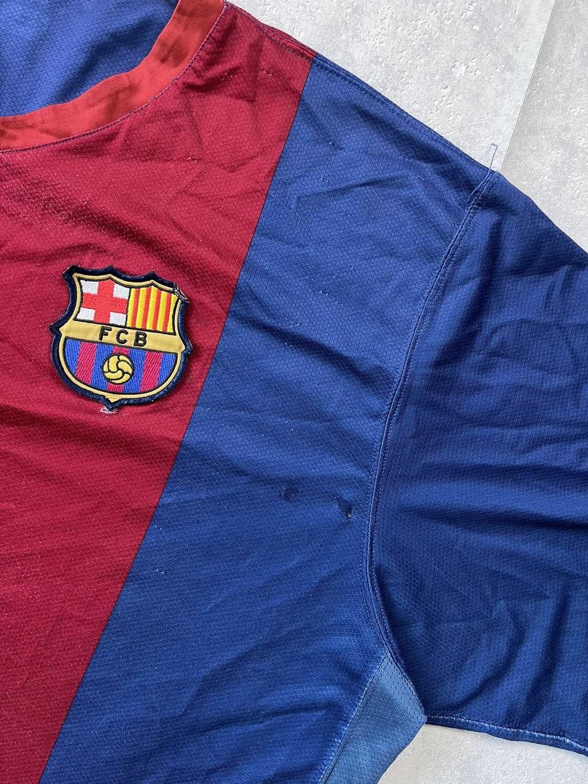 Nike × Vintage 06/07 Nike Barcelona Vintage Soccer Y2K Retro Jersey Size US XL / EU 56 / 4 - 8 Thumbnail