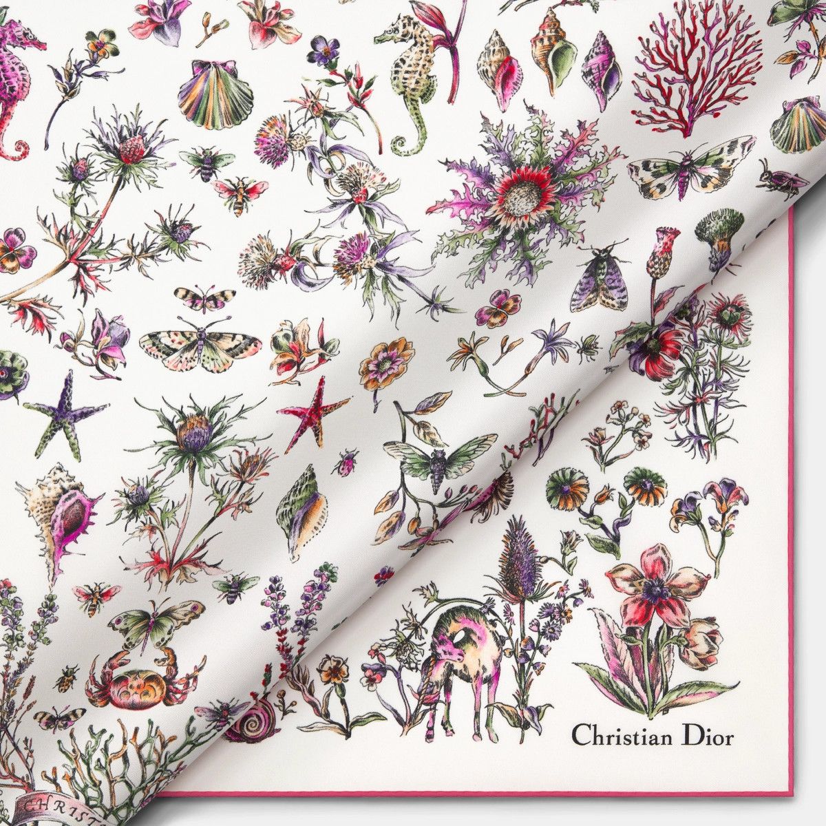 Dior o1bcso1str0226 Size:OS/70 Square Scarf in Multicolor Size ONE SIZE - 2 Thumbnail