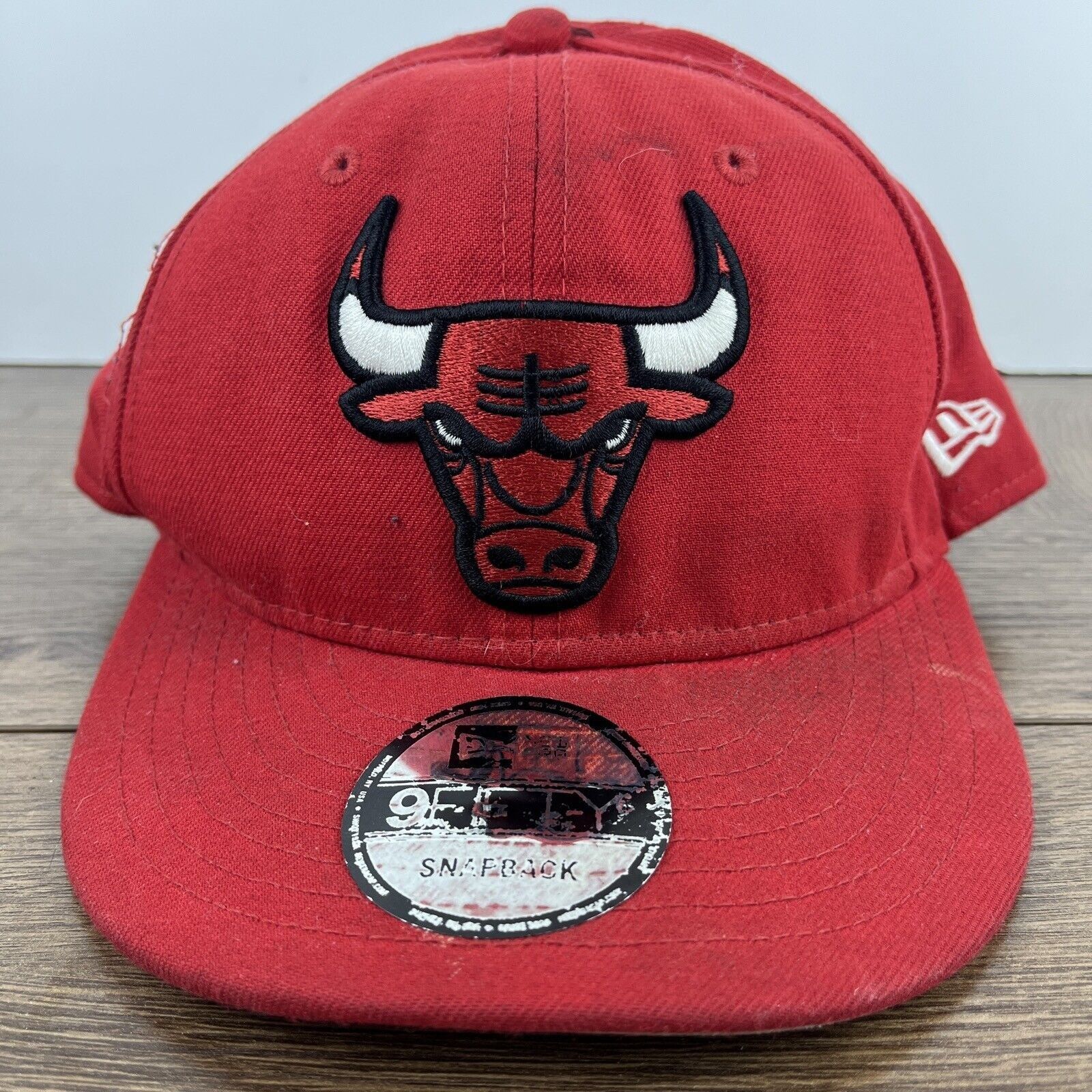 New Era Chicago Bulls Snapback Hat New Era 9FIFTY Red Hat Adjustable Size ONE SIZE - 5 Thumbnail