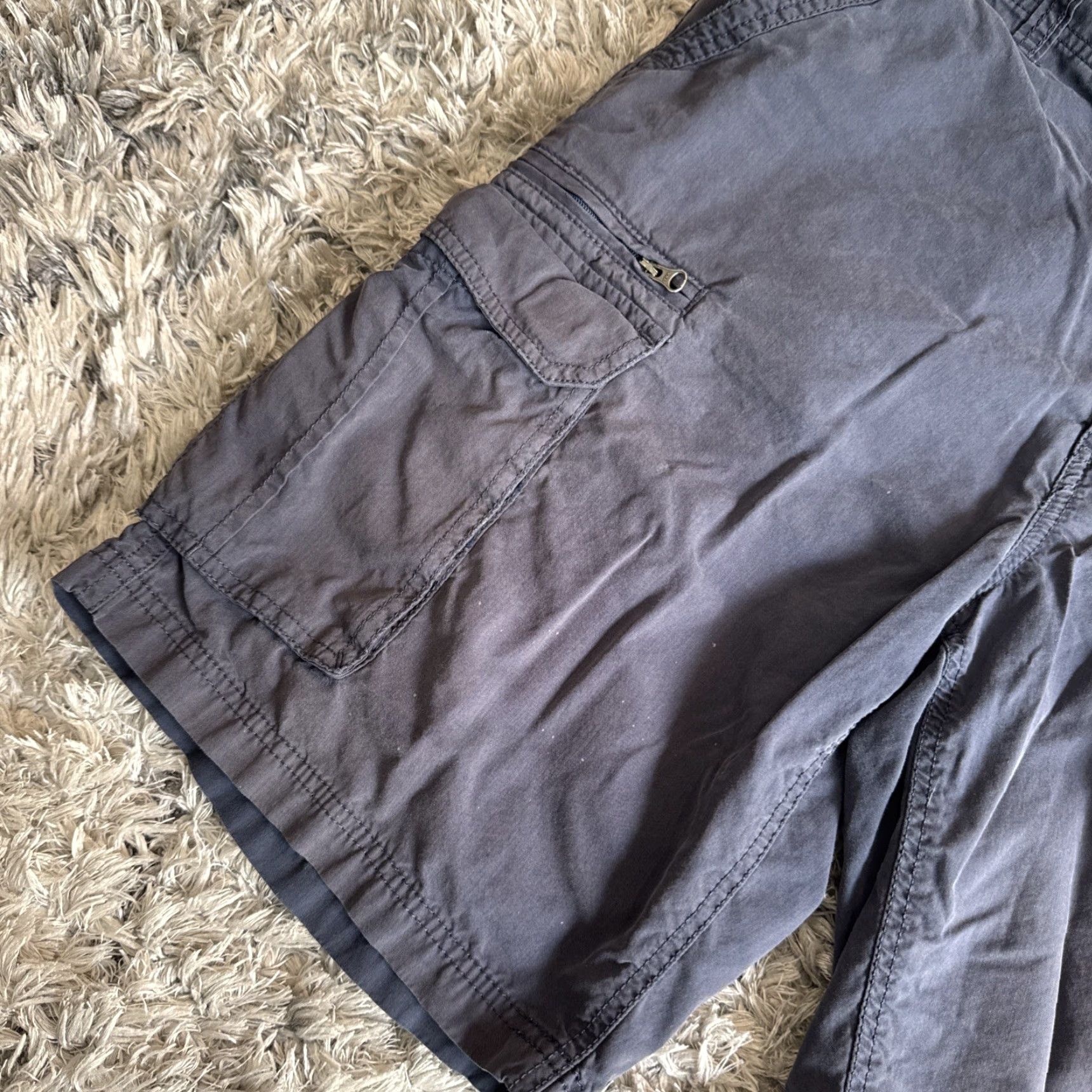 Vintage VINTAGE Sonoma Men Cargo Shorts Sun Faded 00’s Blue Multi Pocket 38 Sun Faded Y2K Size US 38 / EU 54 - 3 Thumbnail