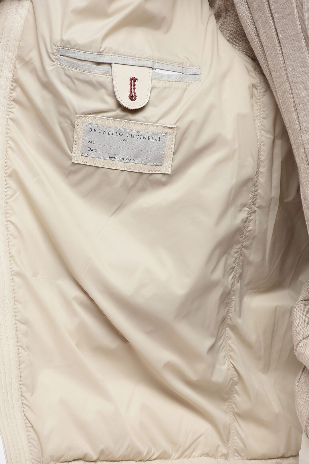 Brunello Cucinelli og1mm0725 Leather Vest in Beige Size US XS / EU 42 / 0 - 5 Thumbnail