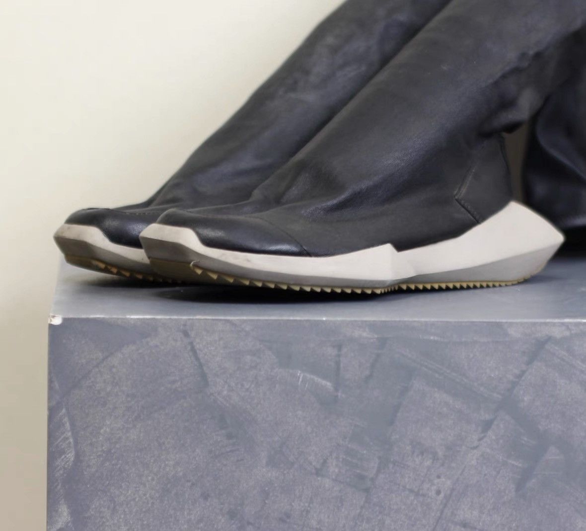 Rick Owens Collaboration Premium Lambskin Boots