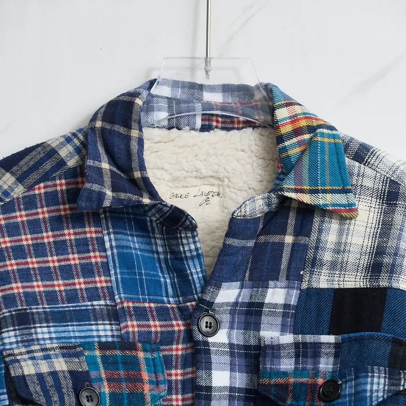 Greg Lauren Greg Lauren size2 Men's plaid lamb wool jacket Size US M / EU 48-50 / 2 - 2 Thumbnail