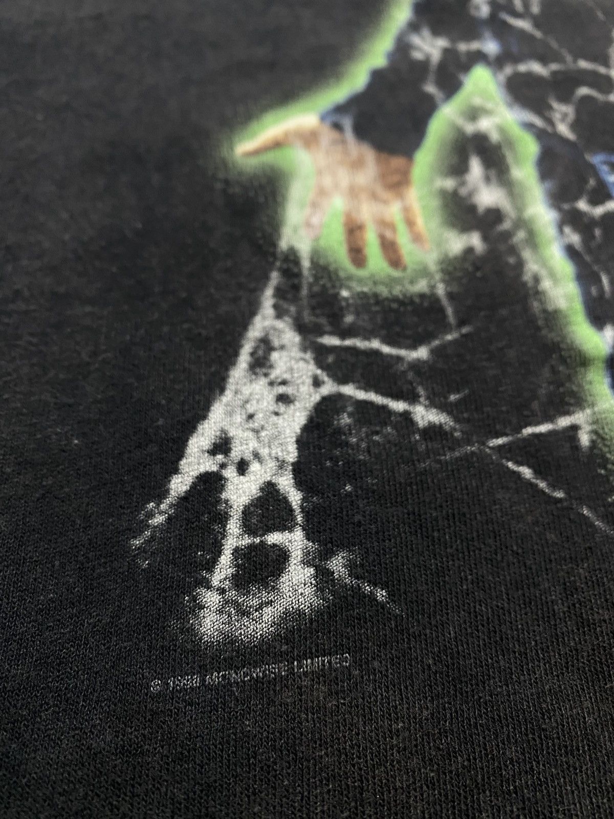 Ozzy Osbourne Rare Vintage Ozzy Ousborne black sabbath Glow In the Dark Size US XL / EU 56 / 4 - 2 Thumbnail