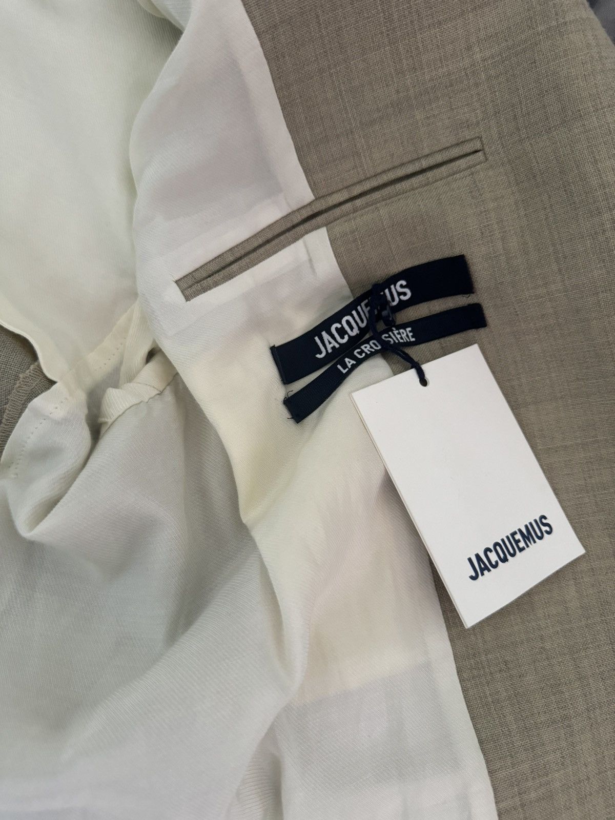 Jacquemus Canvas Blazer Size 48R - 6 Thumbnail