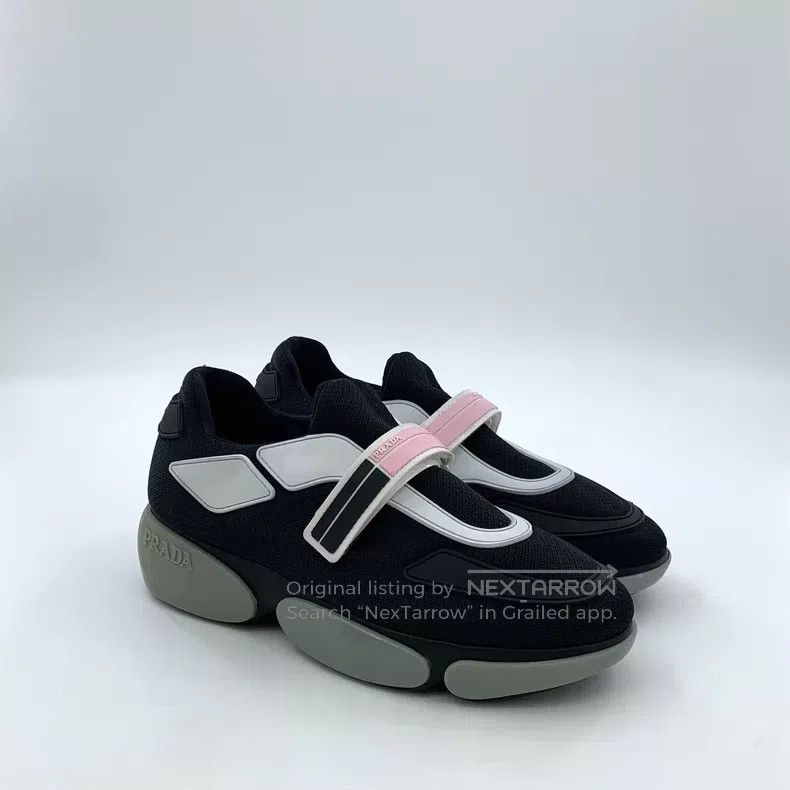 Other Prada Black Velcro casual flat sneakers Size US 4.5 / IT 34.5 - 2 Thumbnail