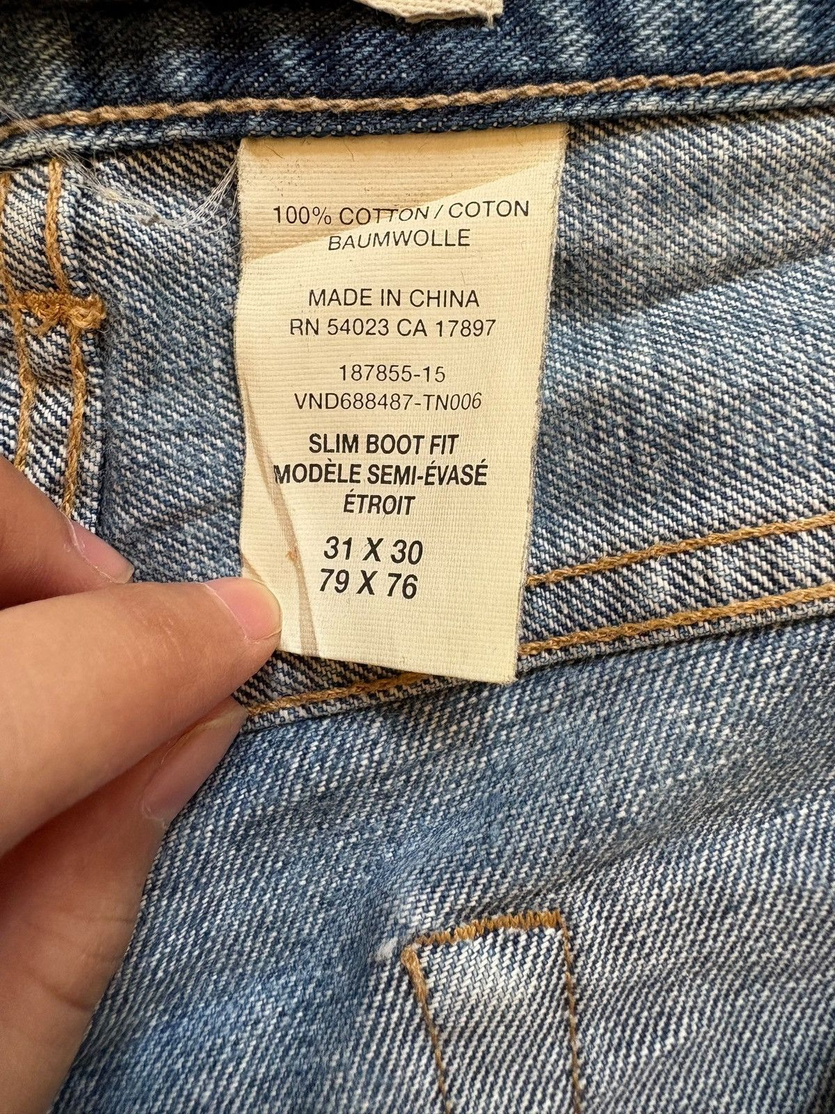 Gap Vintage Gap Faded Mud Wash Bootcut Jeans Size US 31 - 9 Thumbnail