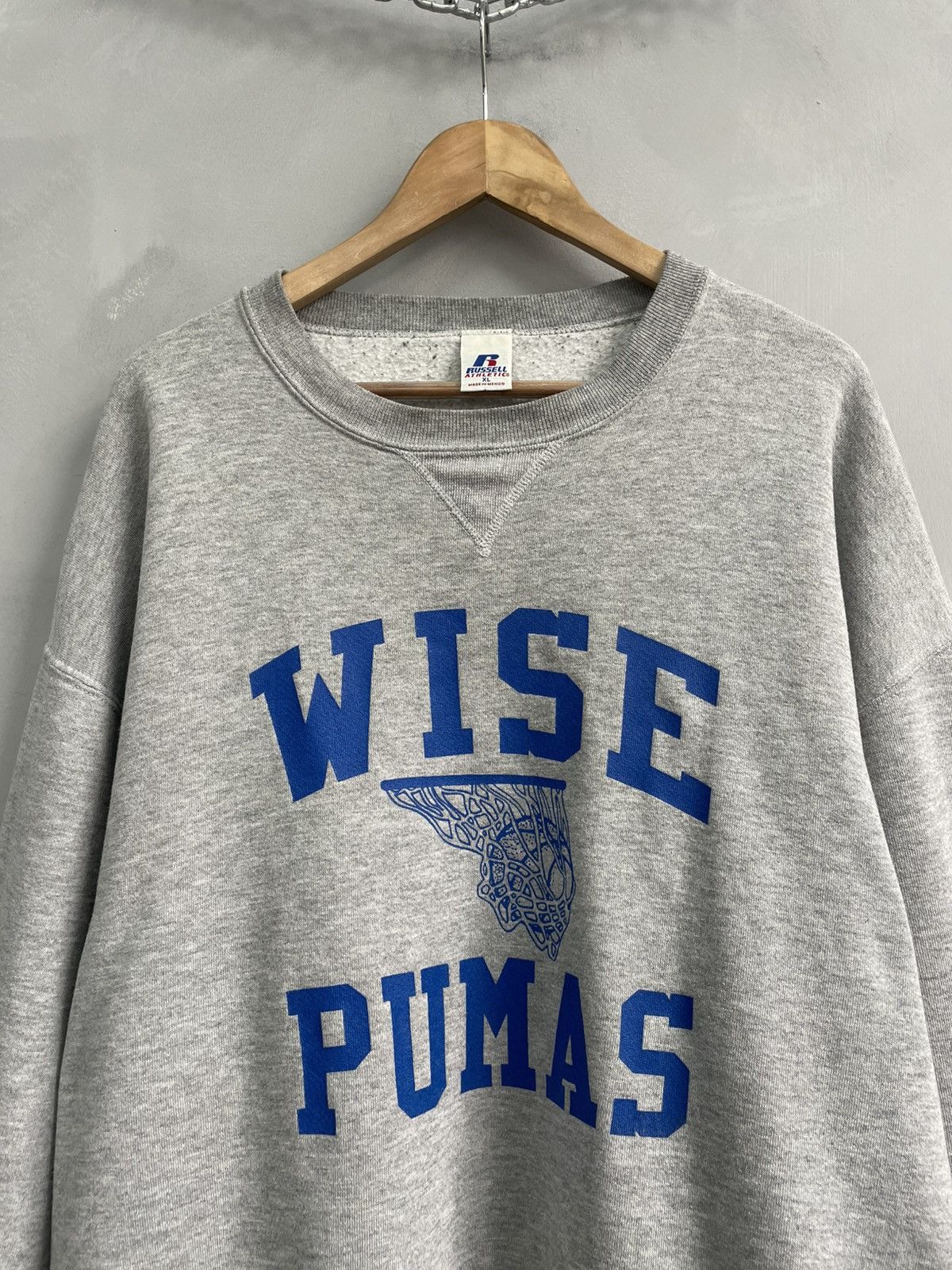 Russell Athletic Blank Sweatshirt y2k russel athletic 90s retro Size US XL / EU 56 / 4 - 3 Thumbnail
