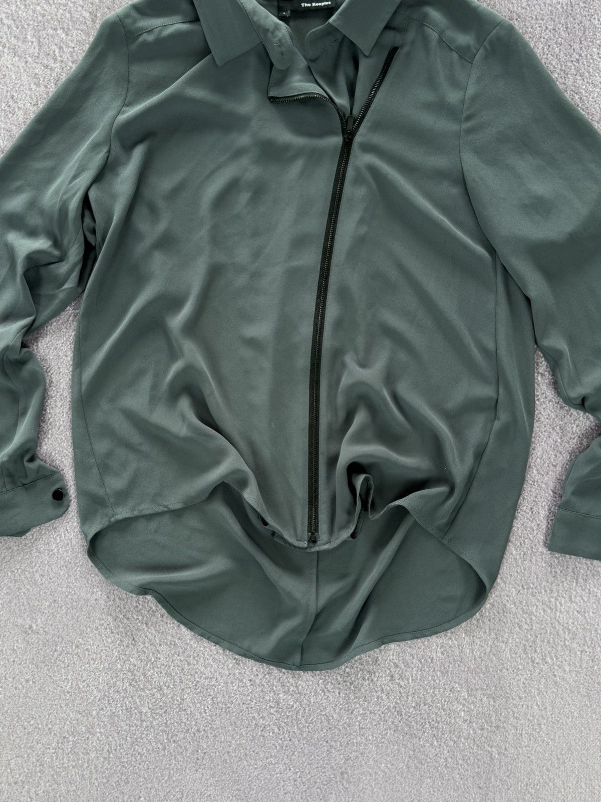 The Kooples The Kooples Vintage Abstract Zip Blouse Size M / US 6-8 / IT 42-44 - 3 Thumbnail