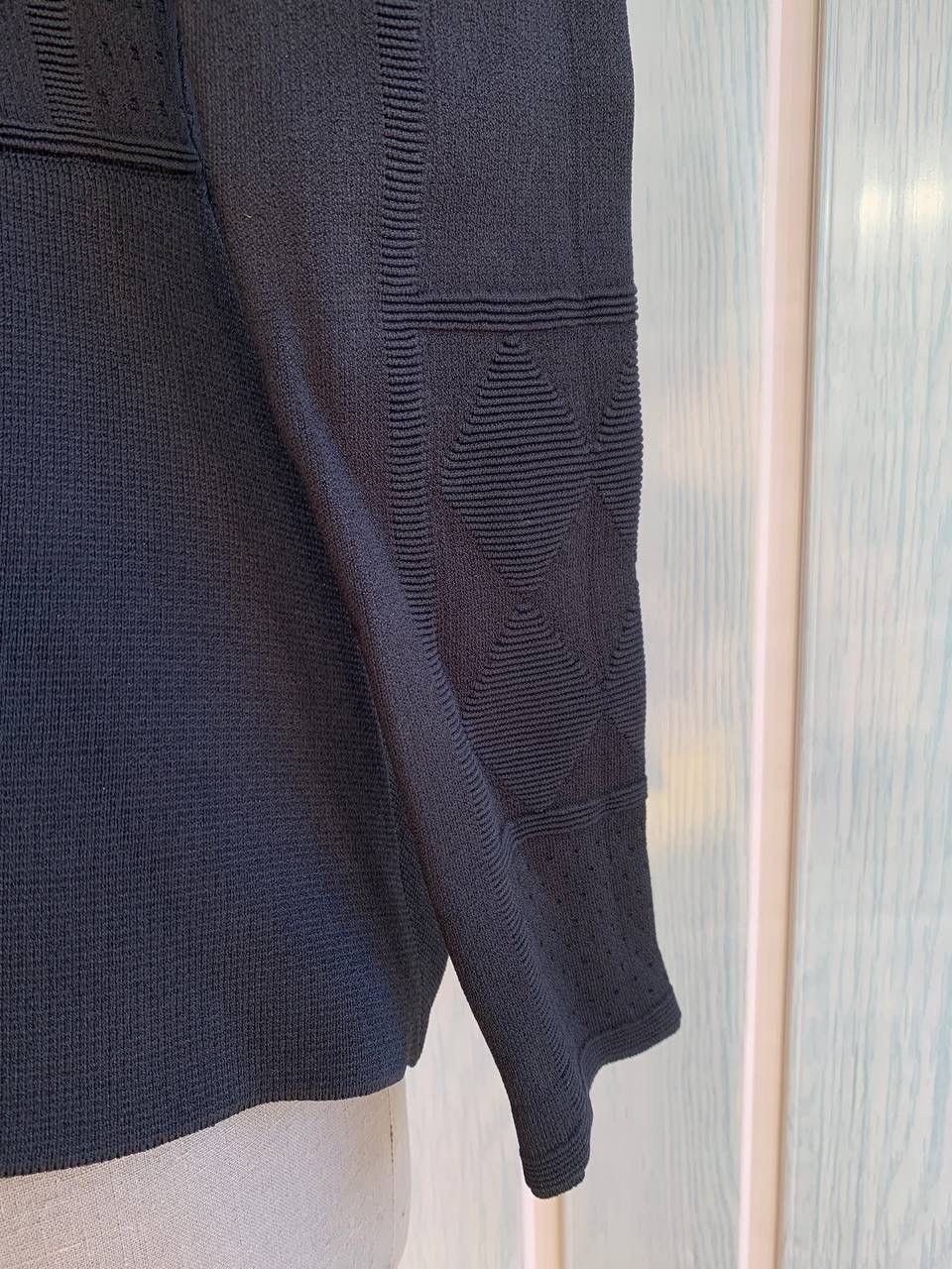 Designer × Scanlan Theodore Scanlan Theodore Black Crepe Knit Viscose & Polyamide Jacket Size S / US 4 / IT 40 - 18 Thumbnail