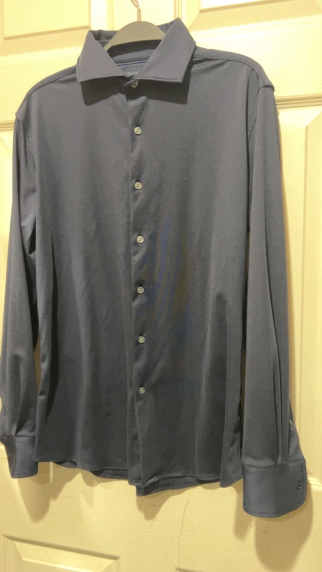 Other Men's Marc Asher Navy Dress Shirt M Size 52S - 1 Thumbnail