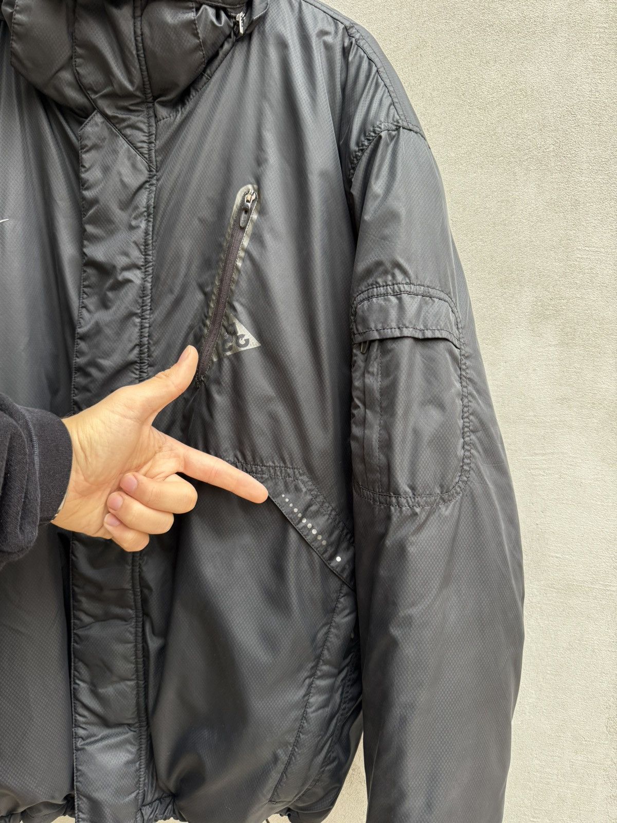 Nike Vintage Nike ACG Puffer Jacket Hooded 00’s Dry Tech Size US XXL / EU 58 / 5 - 15 Thumbnail