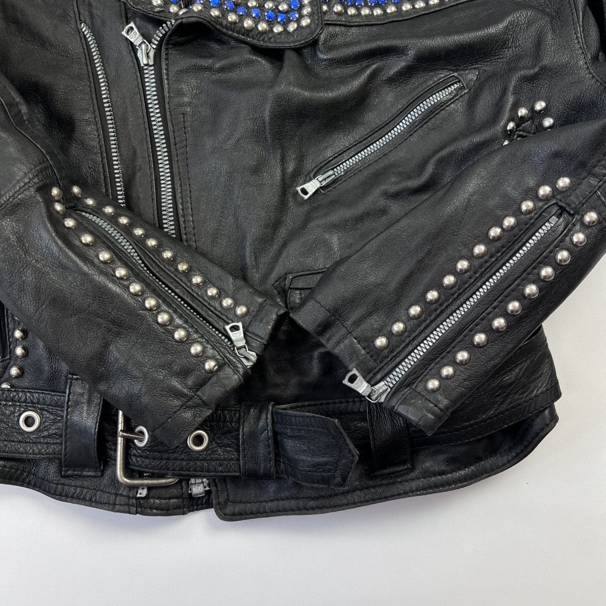 JET SET × Vintage Vintage Rare Jet Set Lamp Nappa Leather jacket Size M / US 6-8 / IT 42-44 - 4 Thumbnail