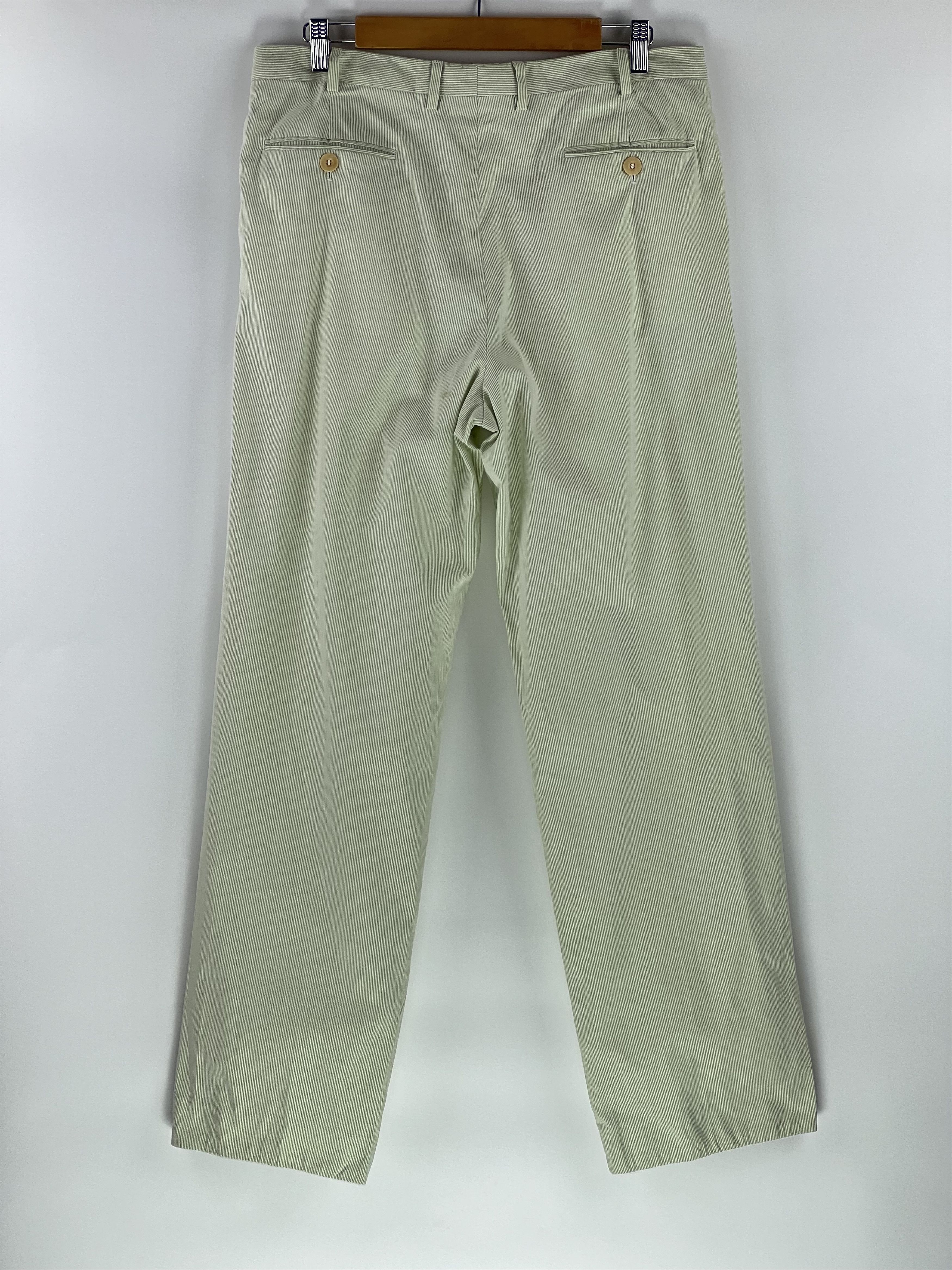 Brioni Brioni Cervinia Striped Cotton Pants Size 50 Size US 34 / EU 50 - 2 Thumbnail
