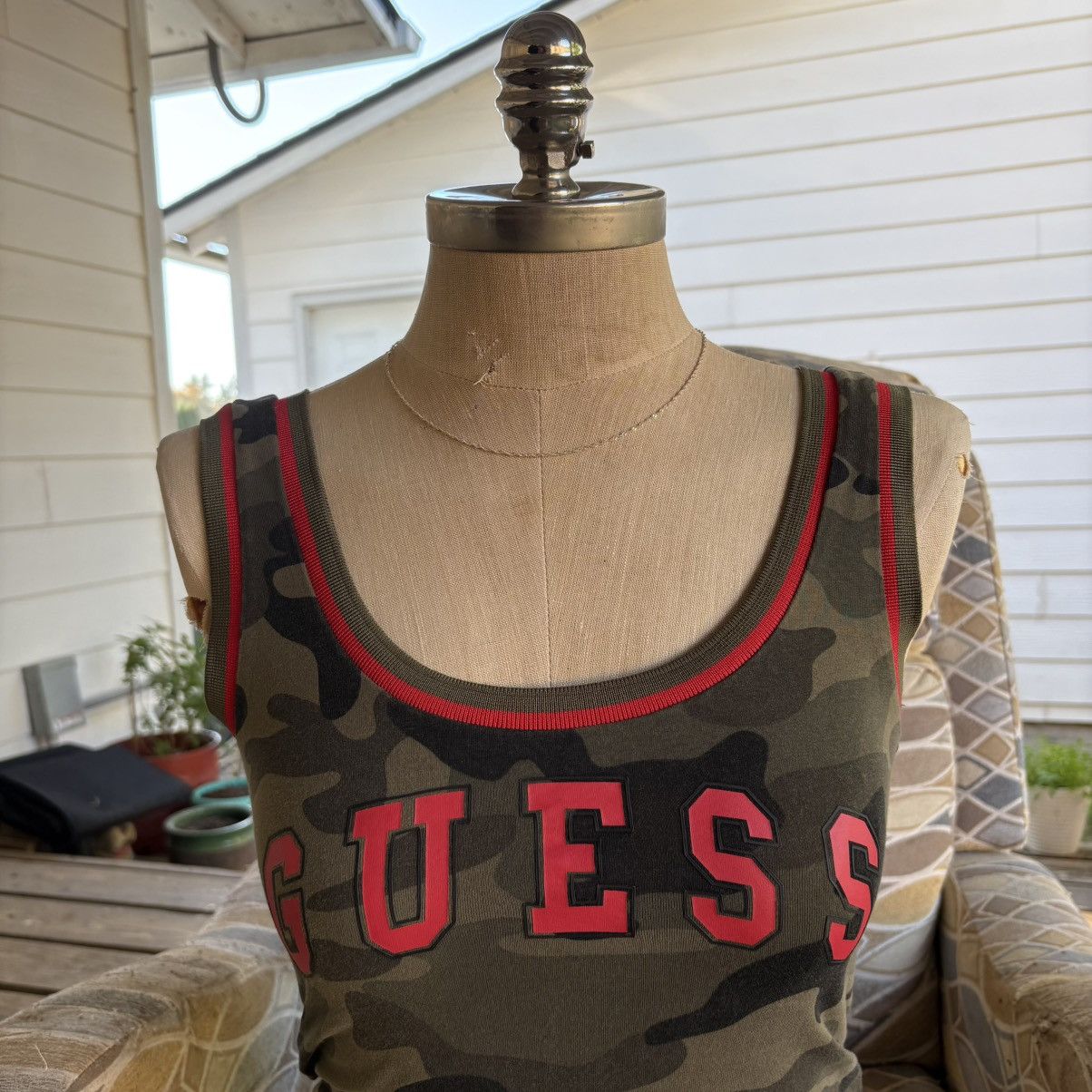 Guess GUESS camo bodysuit with red lettering Size M / US 6-8 / IT 42-44 - 5 Thumbnail