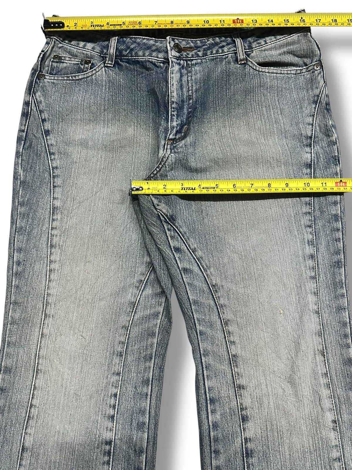Japanese Brand Flare Japan Jeans Wideleg Loose Style With Faded Wash Size US 32 / EU 48 - 14 Thumbnail