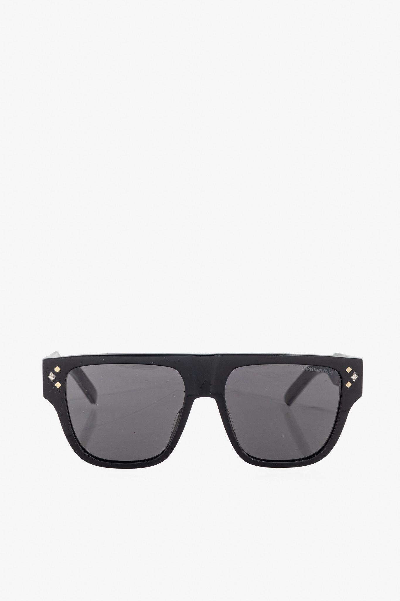 Dior Dior CD Diamond S6I Black Geometric Square Sunglasses Size ONE SIZE - 2 Thumbnail