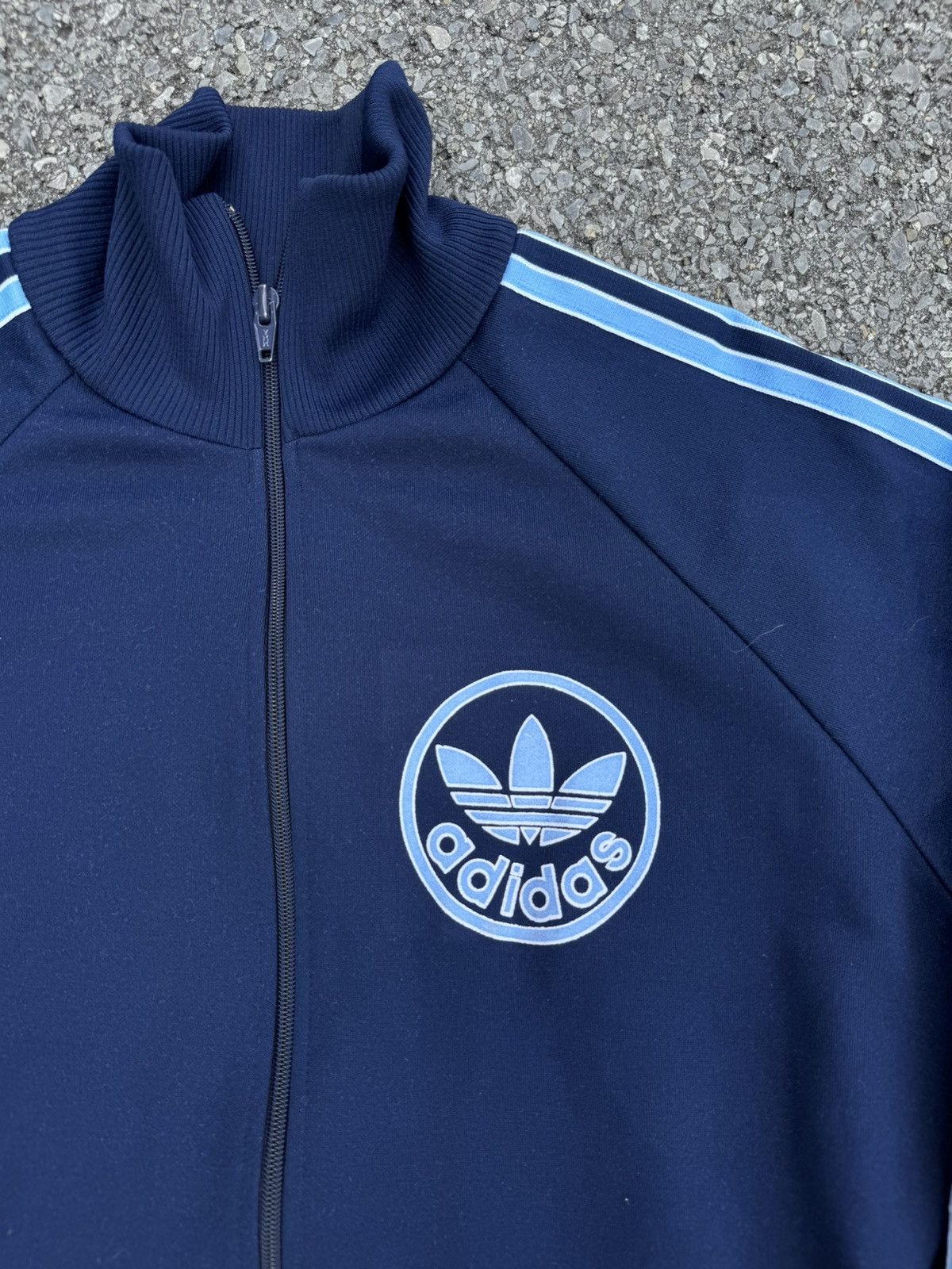 Adidas × Vintage Adidas 90s zip track logo vintage 3 stripes rap skate boxy Size US M / EU 48-50 / 2 - 4 Thumbnail