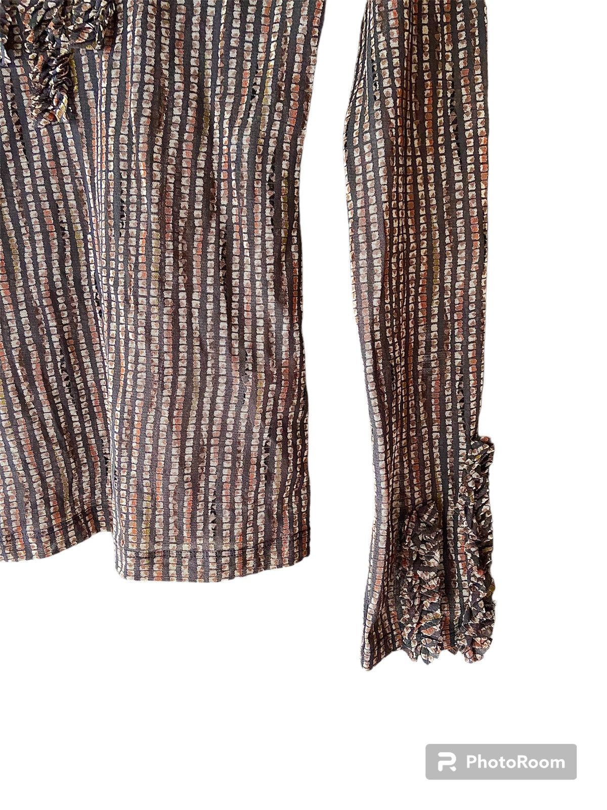 Hanae Mori HANAE MORI MESH TOP LONG SLEEVE Size US S / EU 44-46 / 1 - 6 Thumbnail