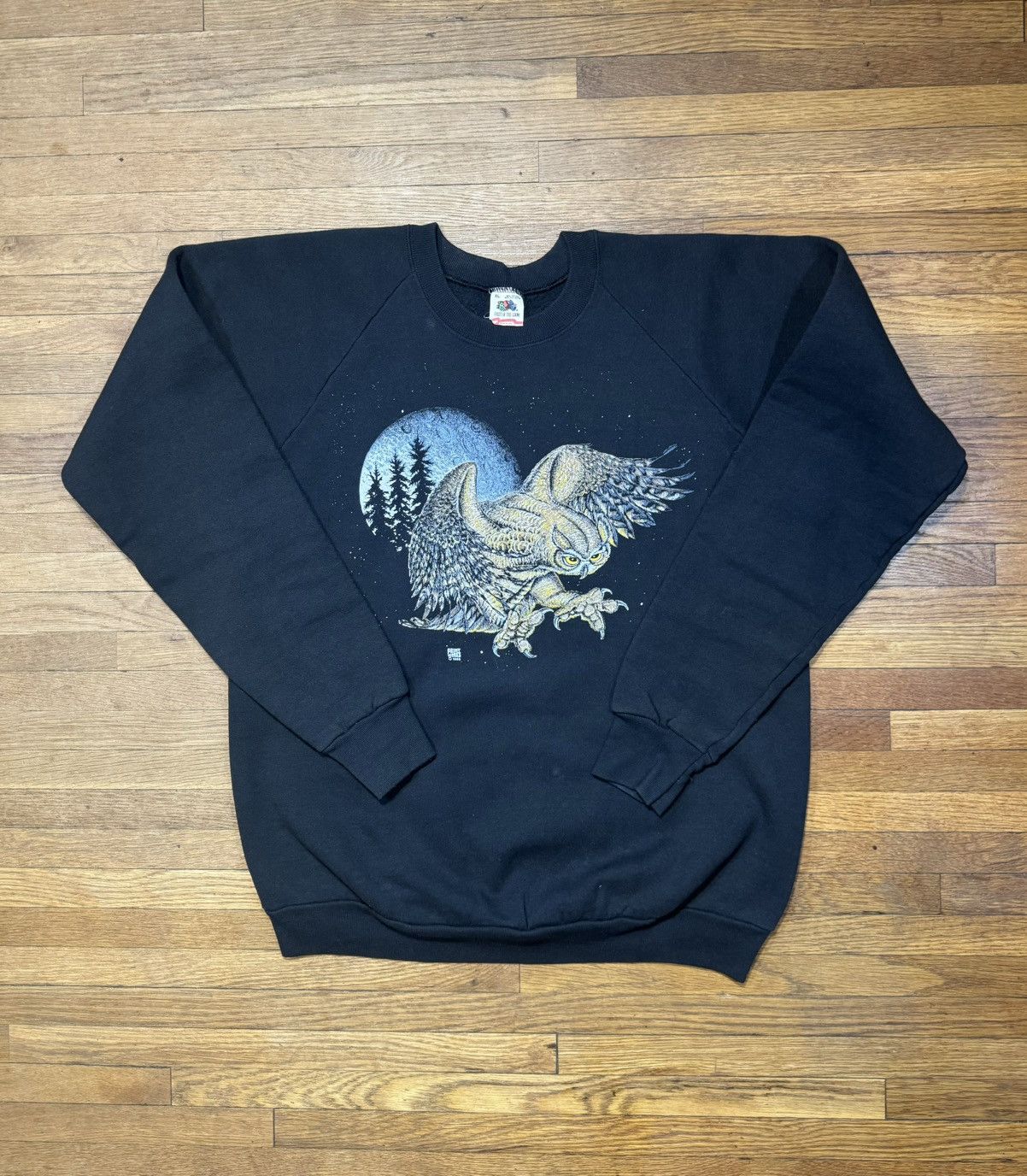 Vintage Vintage Owl Sweatshirt Size US XL / EU 56 / 4 - 1 Thumbnail