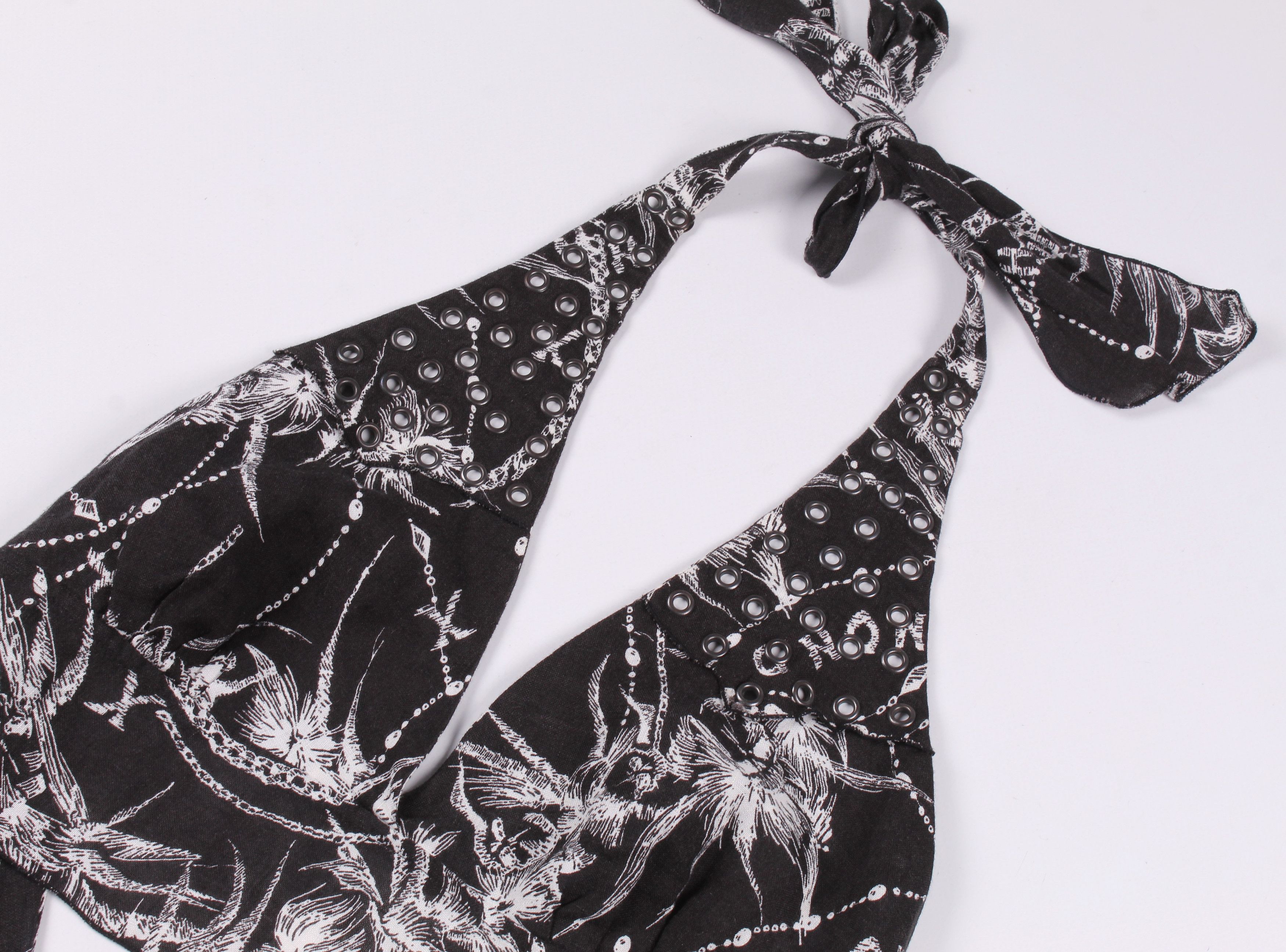 John Richmond Vintage John Richmond Y2K Printed Top With Ties Size M / US 6-8 / IT 42-44 - 4 Thumbnail