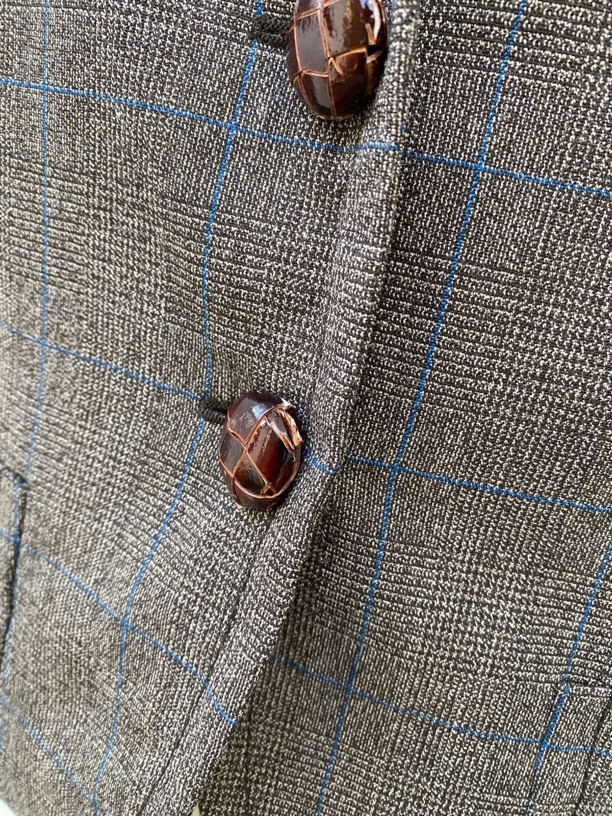 Max Mara Max Mara Blazer Wool Brown Check Jacket Size 42 circa 2010 Size L / US 10 / IT 46 - 9 Thumbnail
