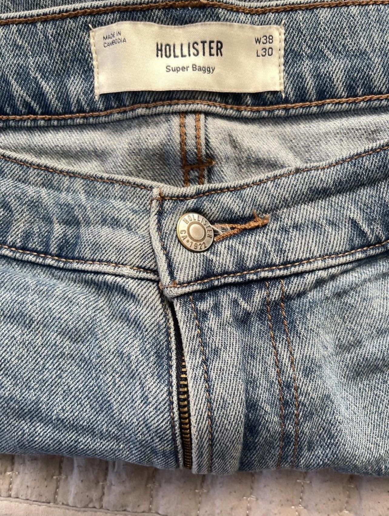 Hollister Holister Blue Super Baggy Jeans Size US 38 / EU 54 - 7 Thumbnail
