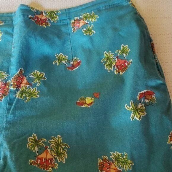 Designer Breckenridge Vintage Graphic Pullon High Rise Caribbean Sz 2 Size 36" / US 14 / IT 50 - 6 Thumbnail