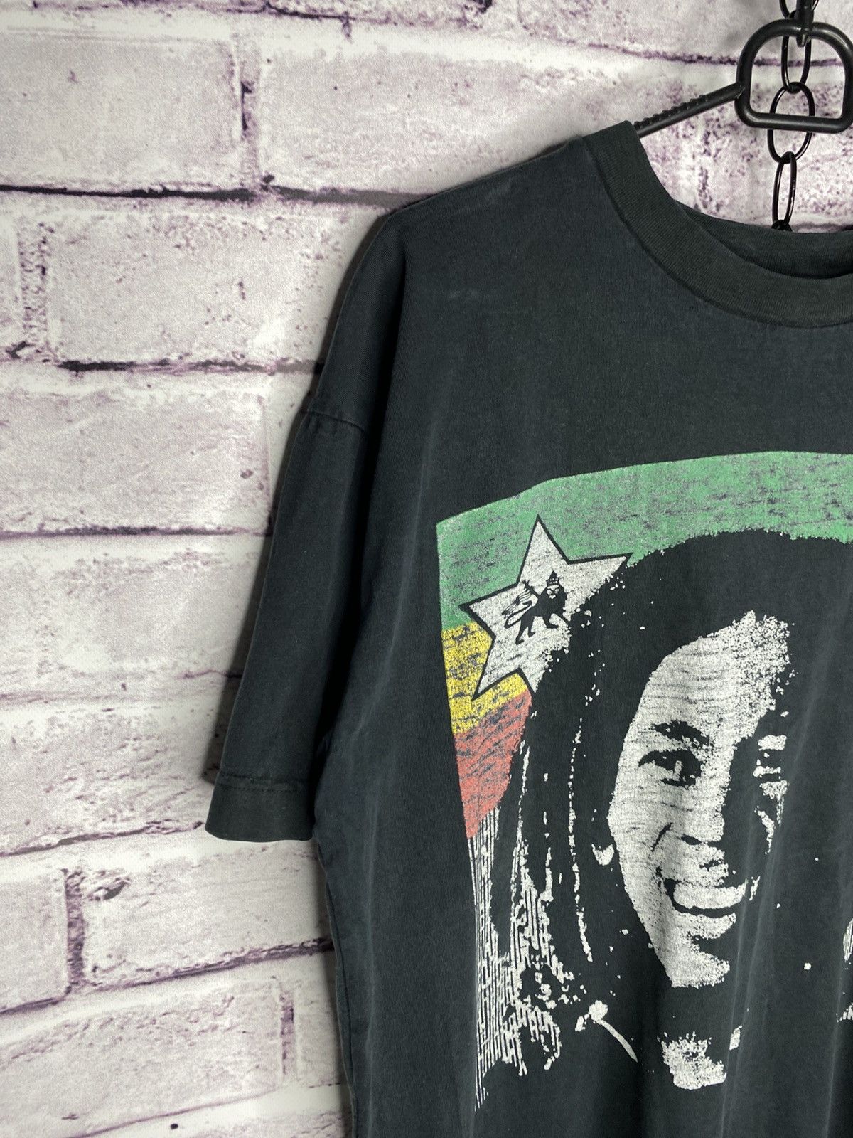 Bob Marley Men's Vintage 90s T-Shirt Bob Marley Original Rasta Jammin Size US L / EU 52-54 / 3 - 2 Thumbnail