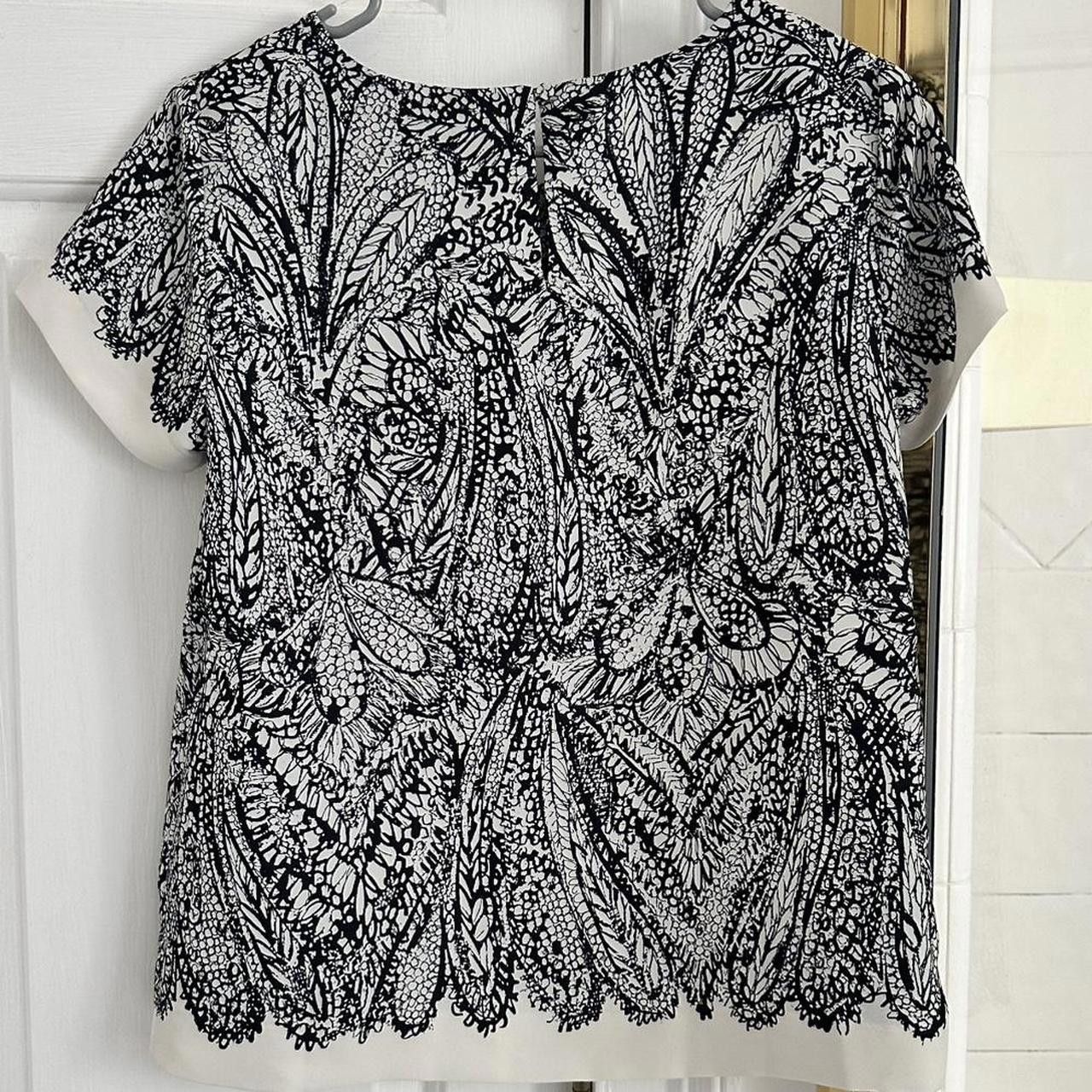 Designer LOFT Women's White and Multi Tshirt Size S / US 4 / IT 40 - 2 Thumbnail