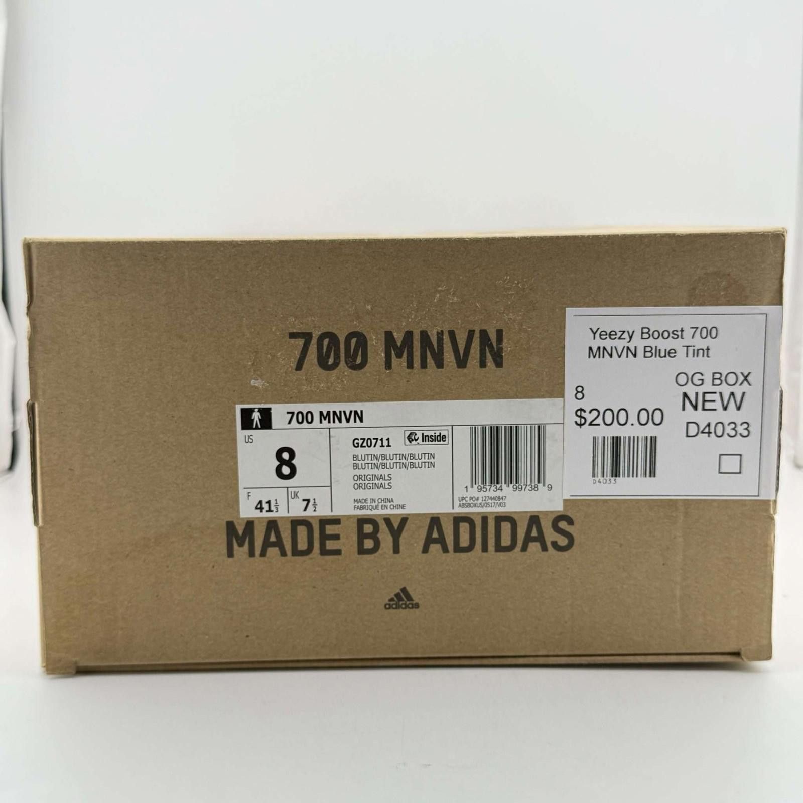 Adidas Adidas Yeezy Boost 700 MNVN Blue Tint US 8 New with Box Size US 8 / EU 41 - 7 Thumbnail