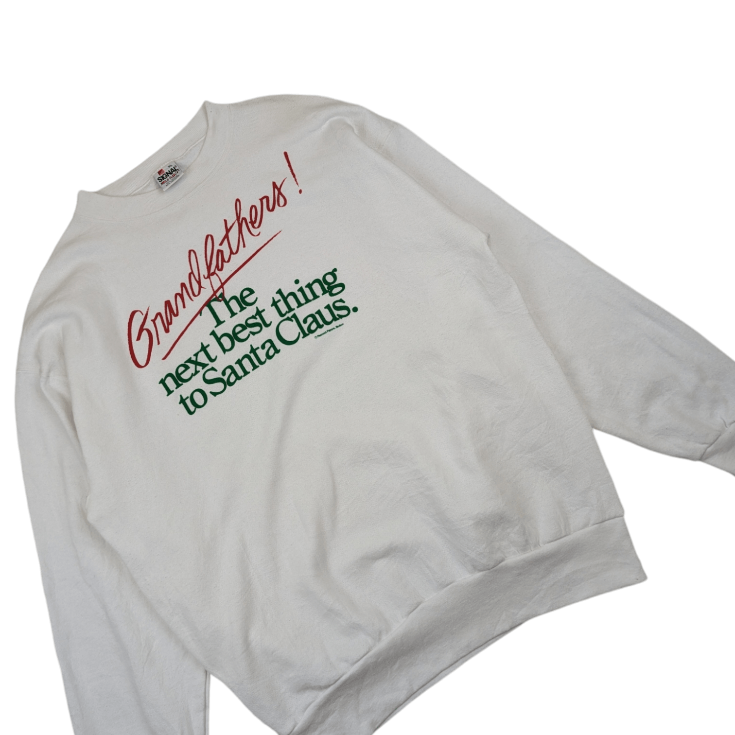 Signal Sport Vintage GRANDFATHER Next Best Thing Santa Claus Sweatshirt Size US XL / EU 56 / 4 - 3 Thumbnail