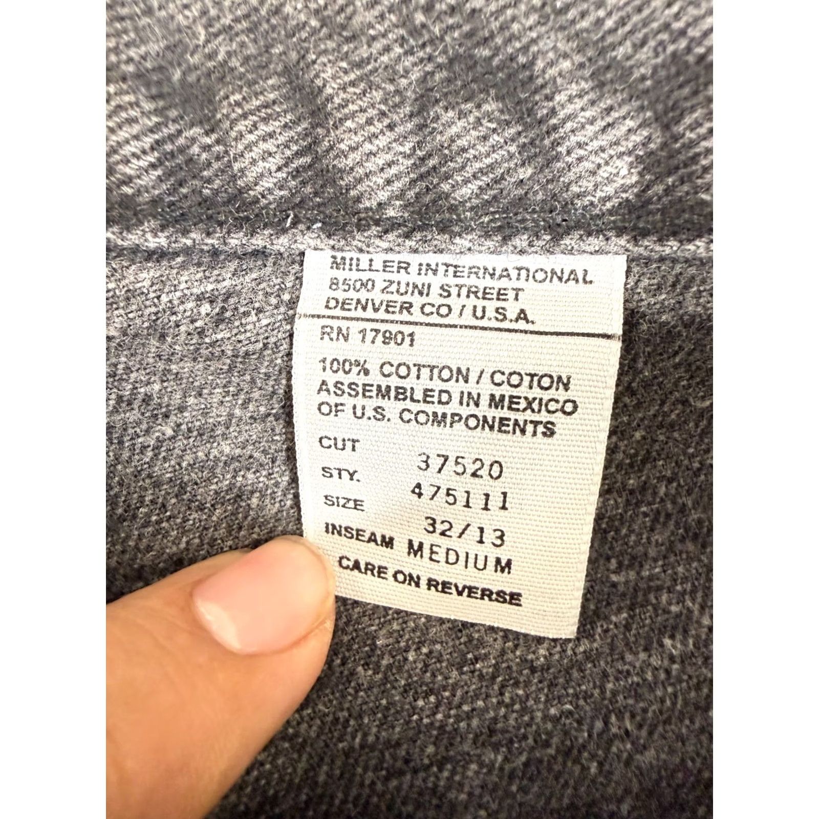 Vintage Rocky Mountain Jeans Womens 32 Faded Black/Gray Western Vintage Regular Jeans Size 24" / US 00 / IT 34 - 7 Thumbnail