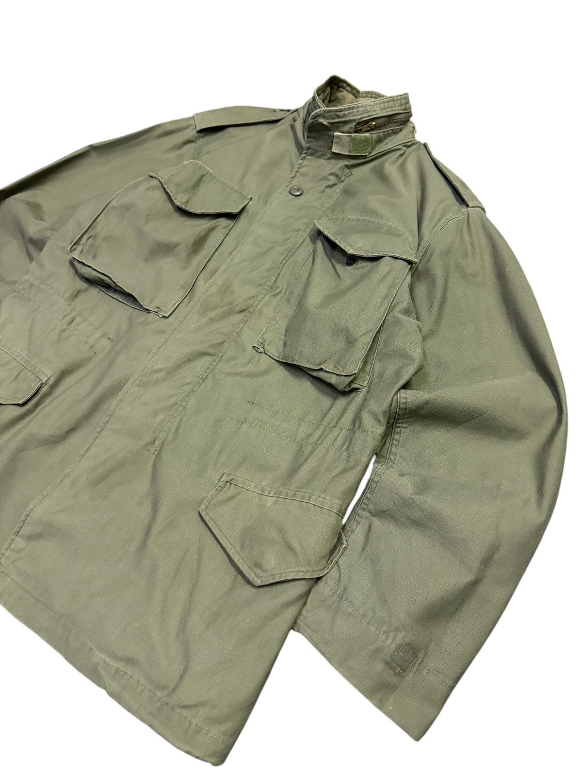 Vintage True Vintage 70s M-65 Field Jacket Olive Green Size US S / EU 44-46 / 1 - 2 Thumbnail